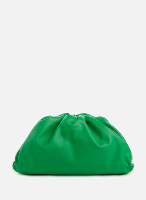 حقيبة يد جلدية باللون الأخضر bottega veneta 