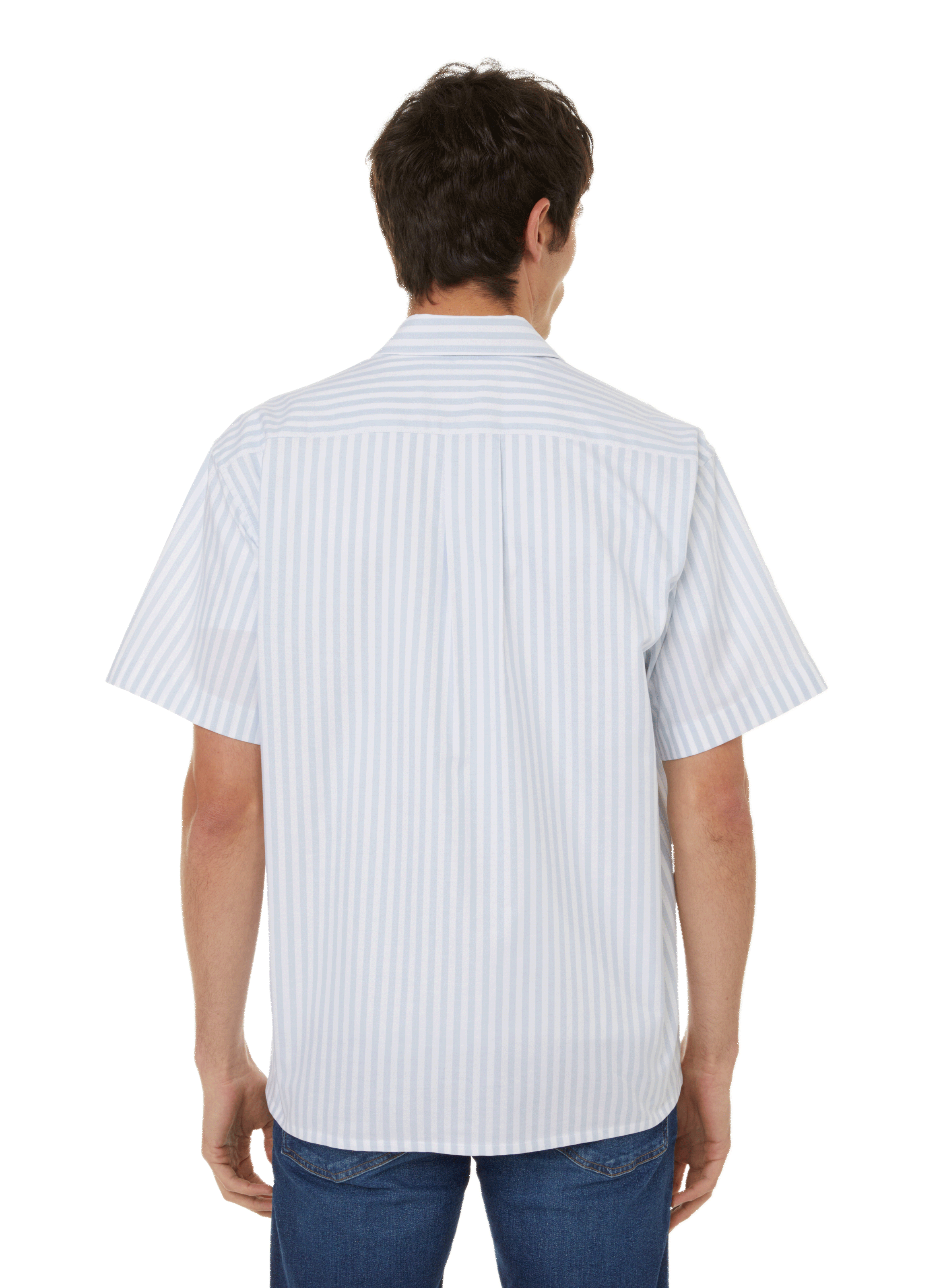 Borge striped cotton shirt EDITIONS 102 Blue