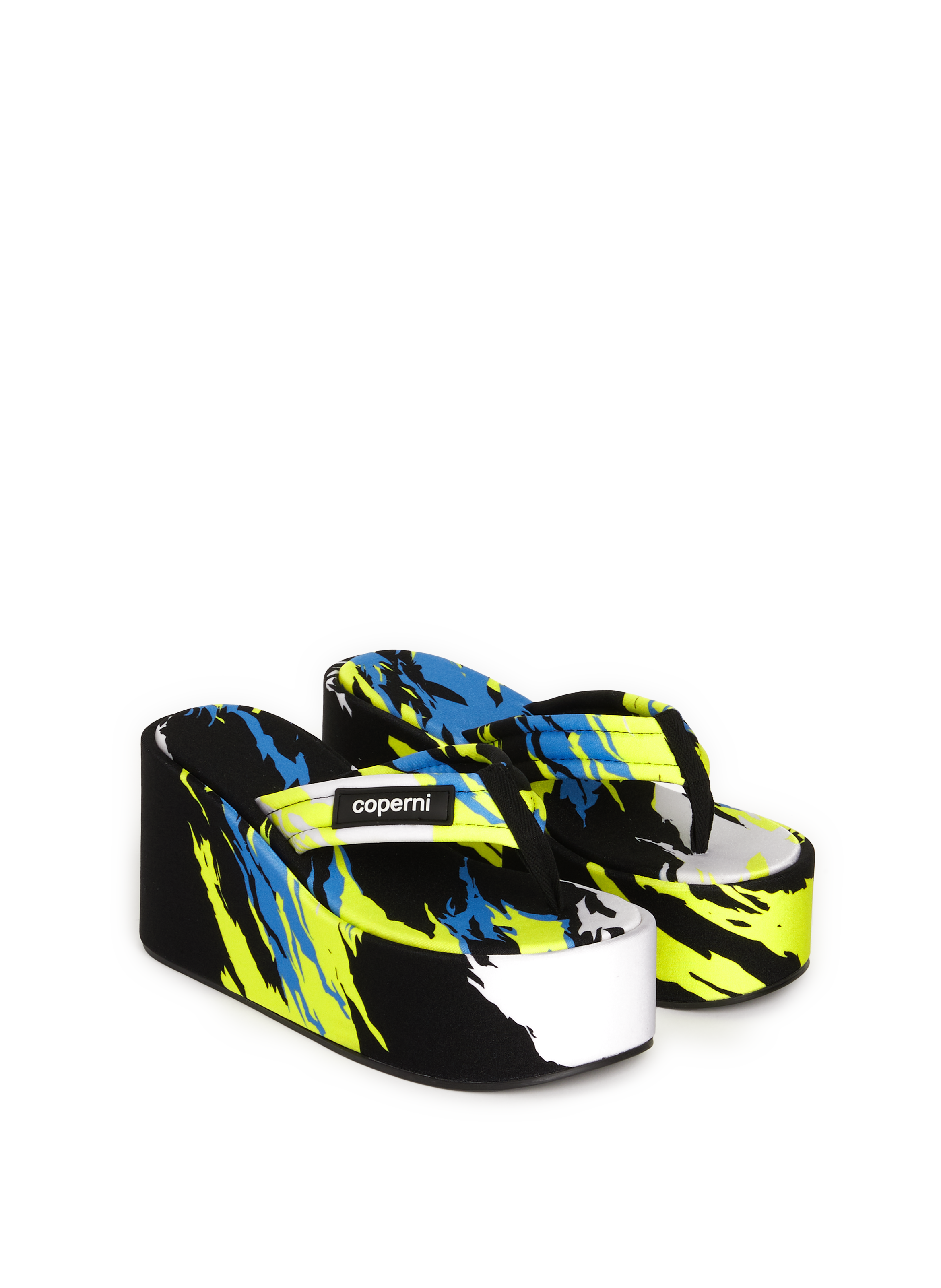 Sandales à talon compensé