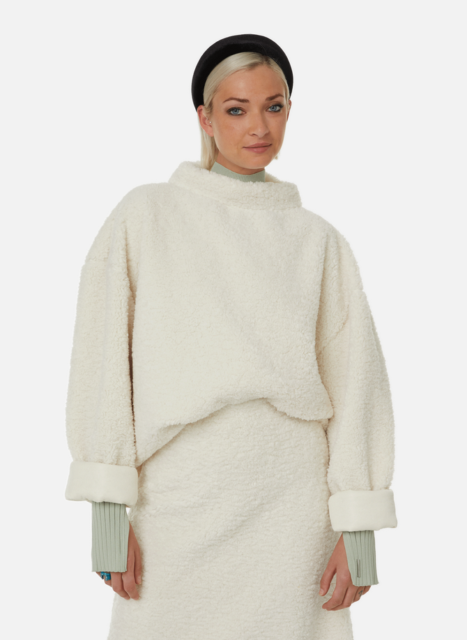 LIV BERGEN sheepskin look sweater