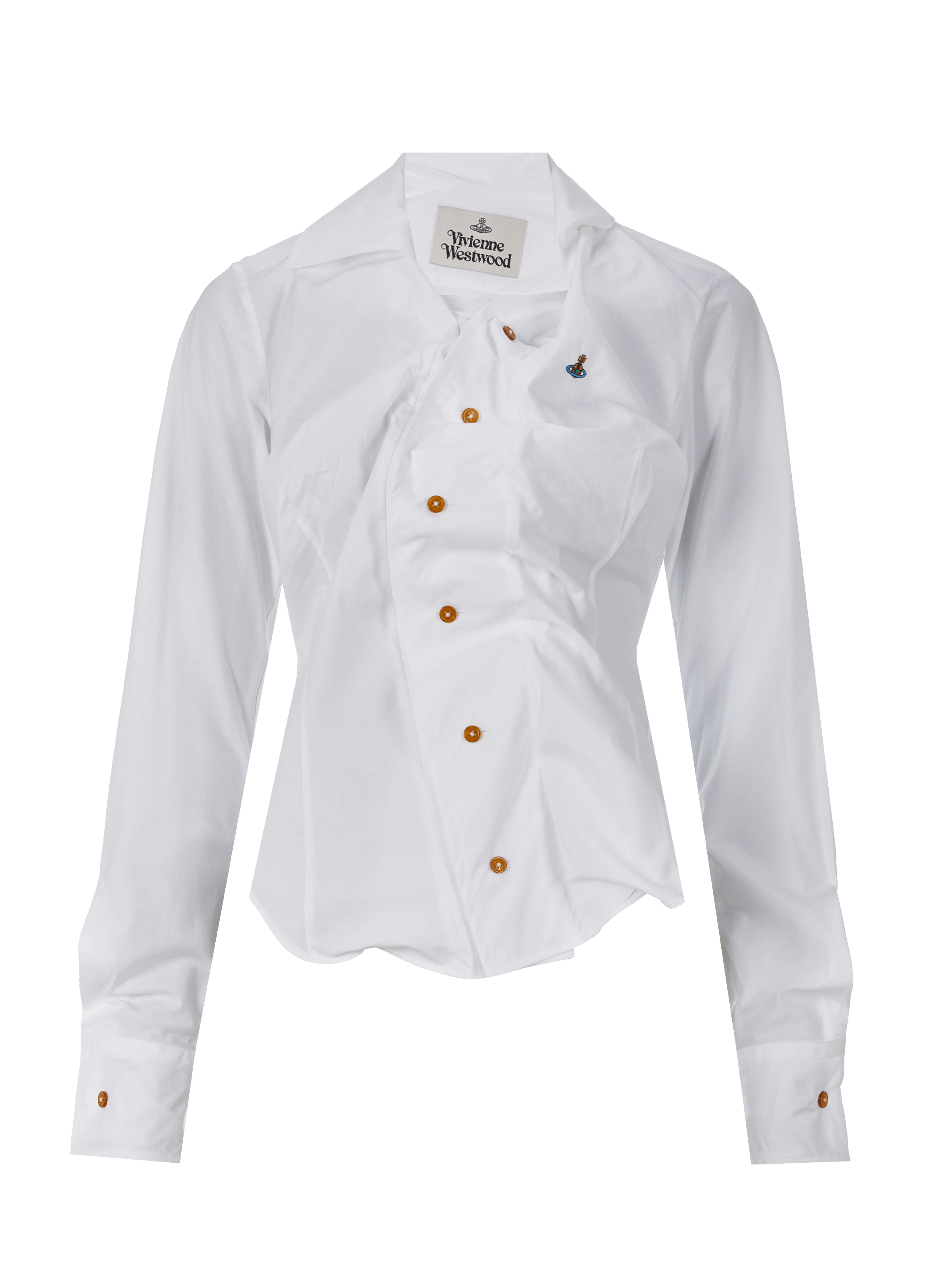 Chemise cintrée en popeline de coton