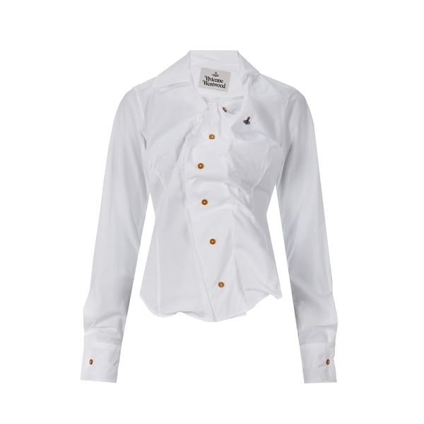 Chemise cintrée en popeline de coton