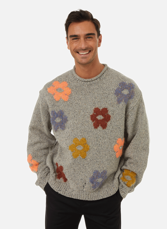 Wool-blend jumper with motif ACNE STUDIOS