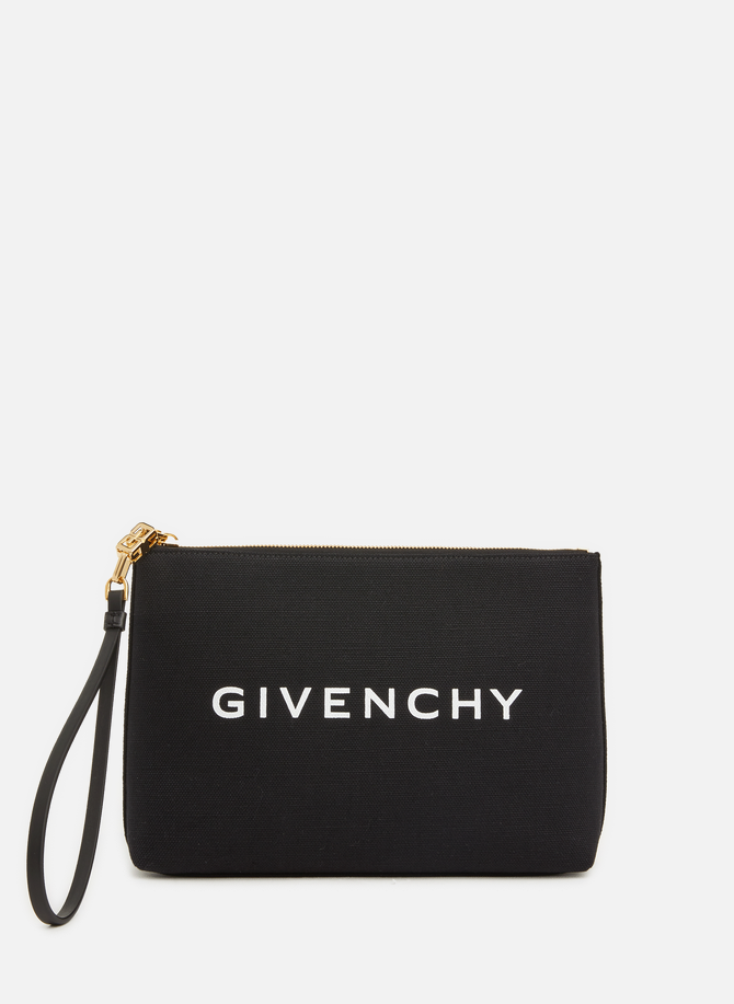 GIVENCHY linen and cotton clutch