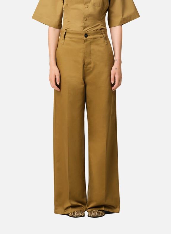 Pantalon coupe baggy Jaune by AMI PARIS AMI PARIS Pantalon coupe baggy Jaune