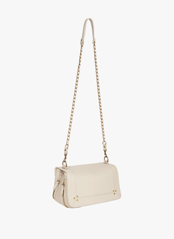 Sac à bandoulière Bobi en cuir de chèvre | Beige by JÉRÔME DREYFUSS Sac à bandoulière Bobi en cuir de chèvre Beige
