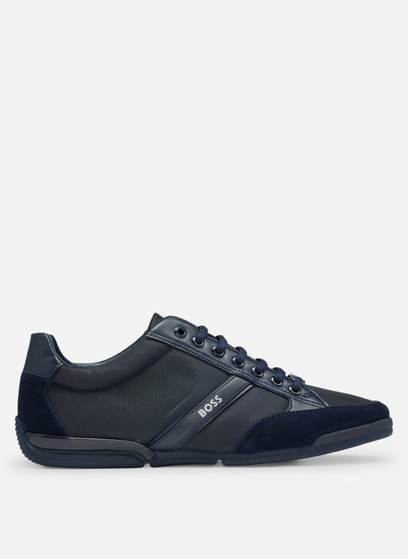 Baskets basses en cuir Bleu by BOSS BOSS Baskets basses en cuir Bleu