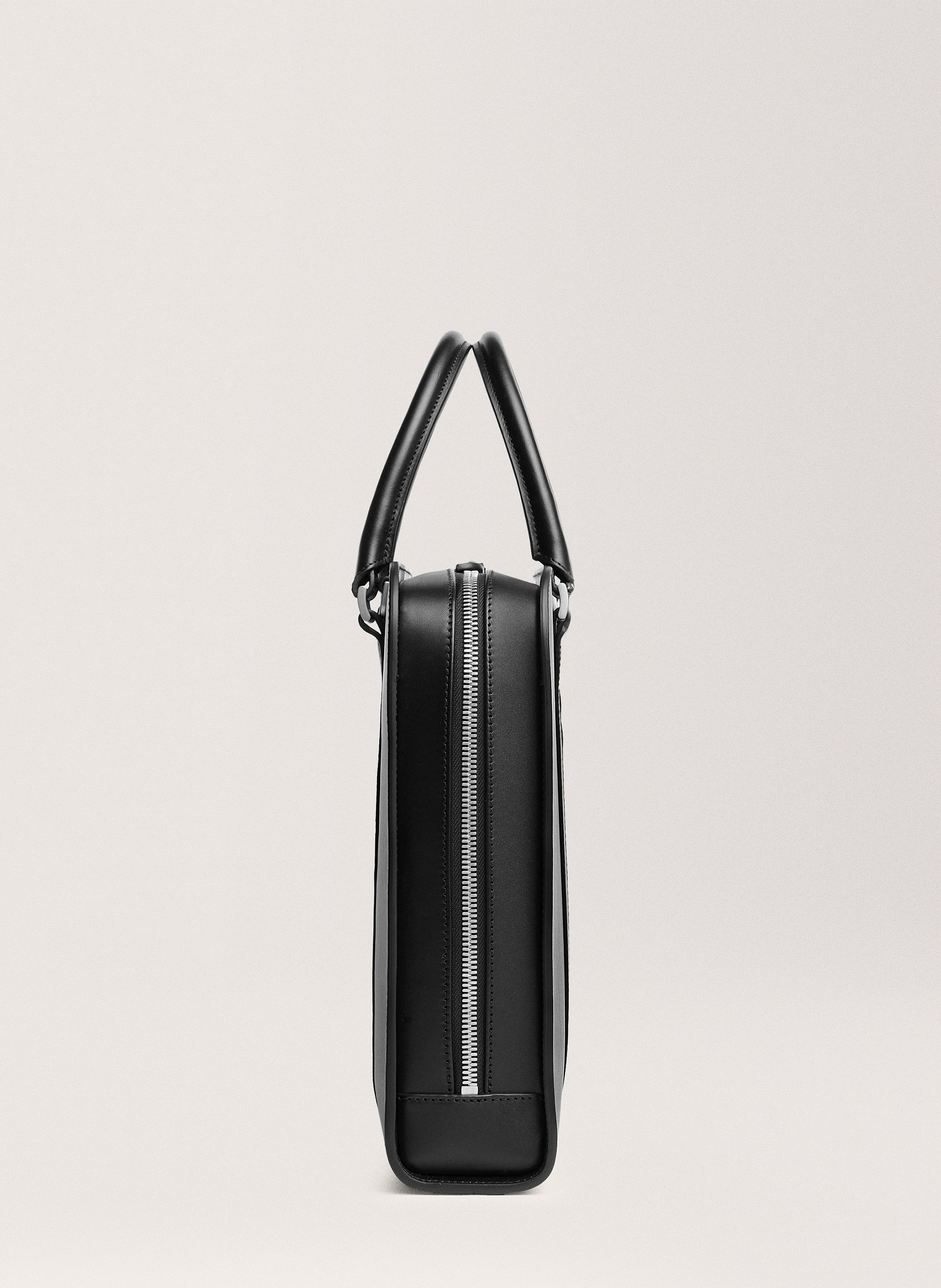 Porte-documents 'Palissy Briefcase' en cuir vachetta CARL FRIEDRIK Noir