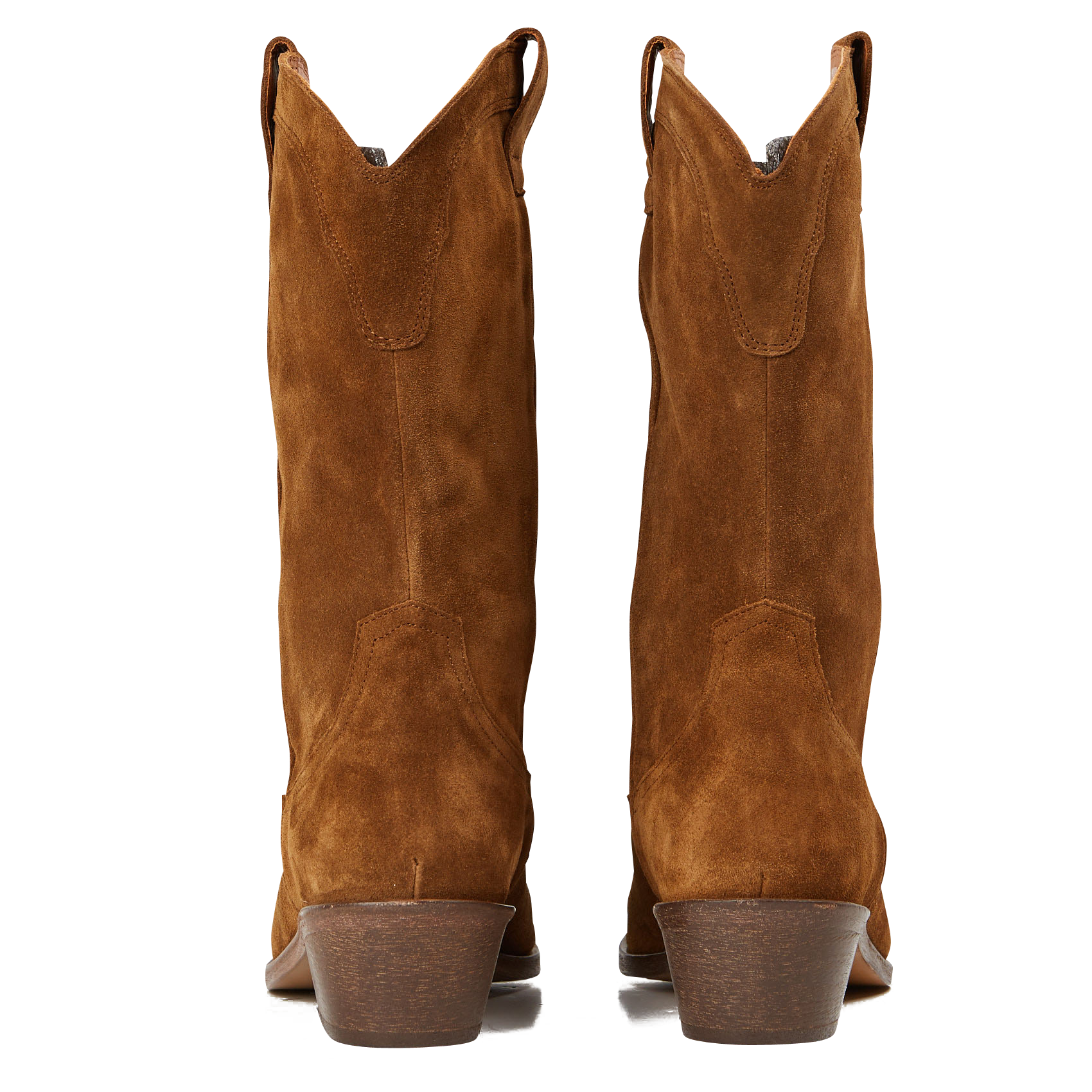 Santiags en cuir velours welson ANTHOLOGY Marron