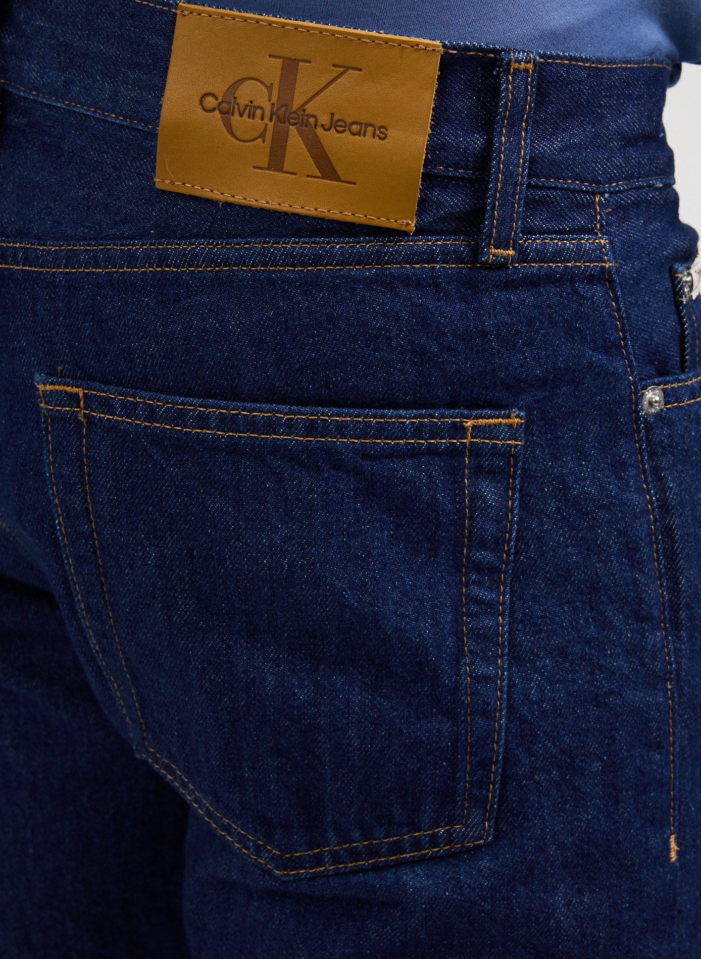 Straight cotton jeans CALVIN KLEIN Blue
