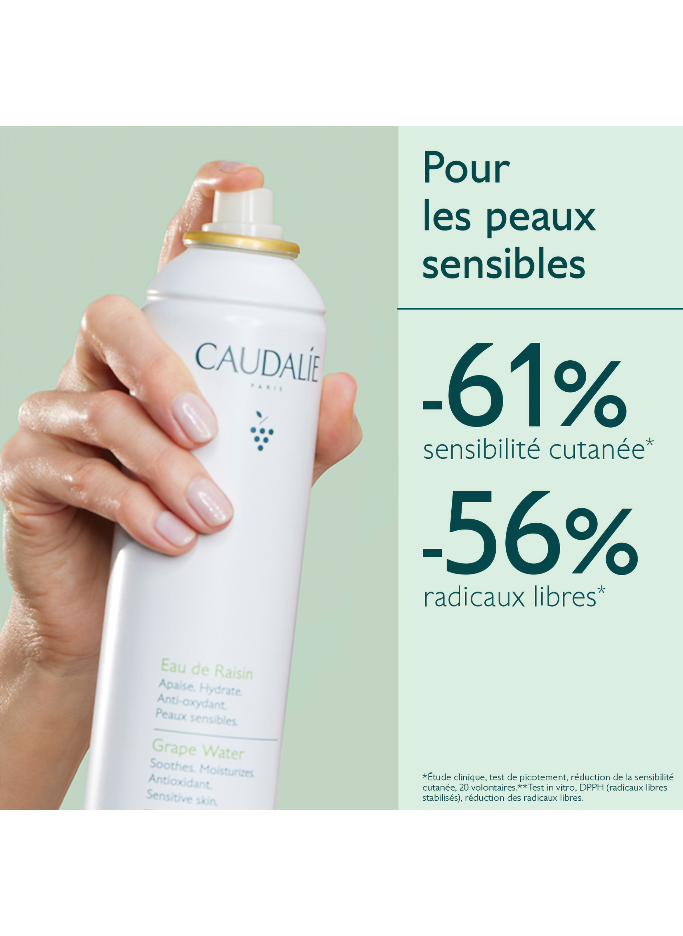 Grape Water CAUDALIE No color