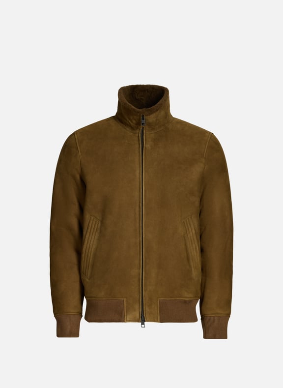 Shearling suede jacket Green by CLOSED CLOSED Shearling suede jacket Green