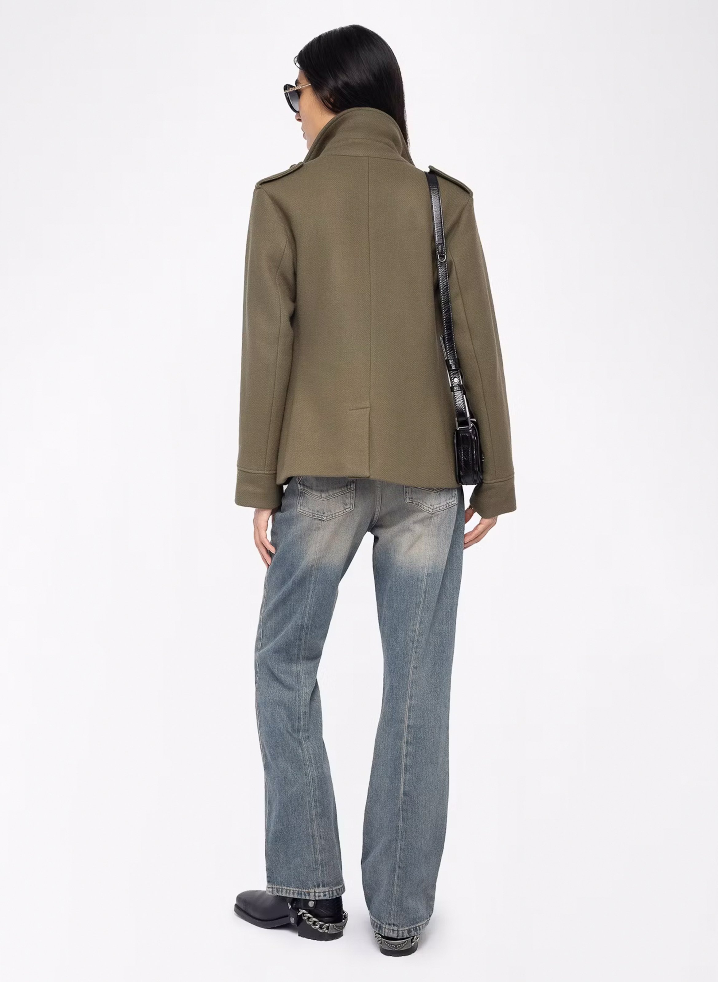 Veste col classique en laine mélangée veram ZADIG&VOLTAIRE Vert