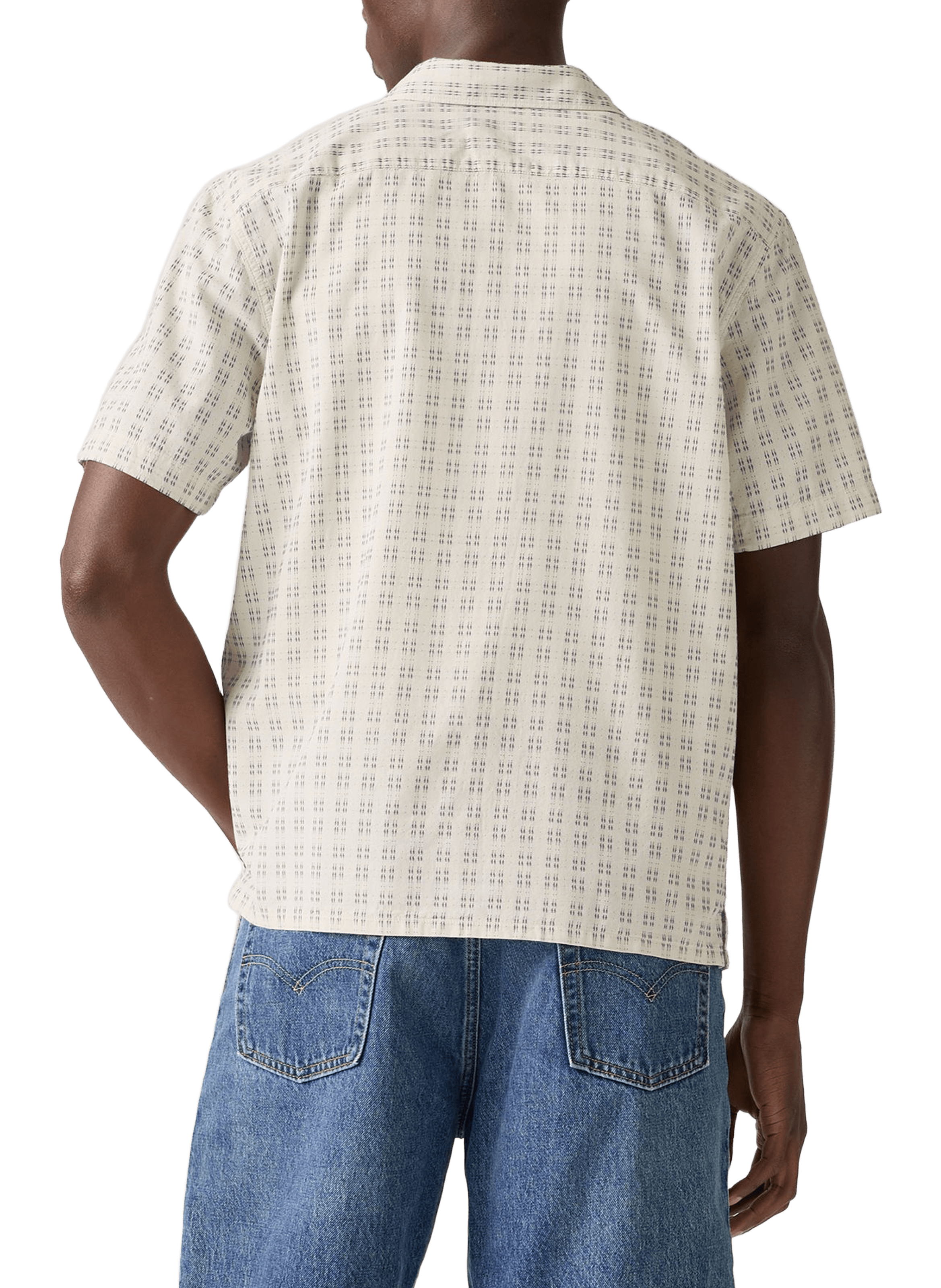 Cropped patterned shirt LEVI'S Beige