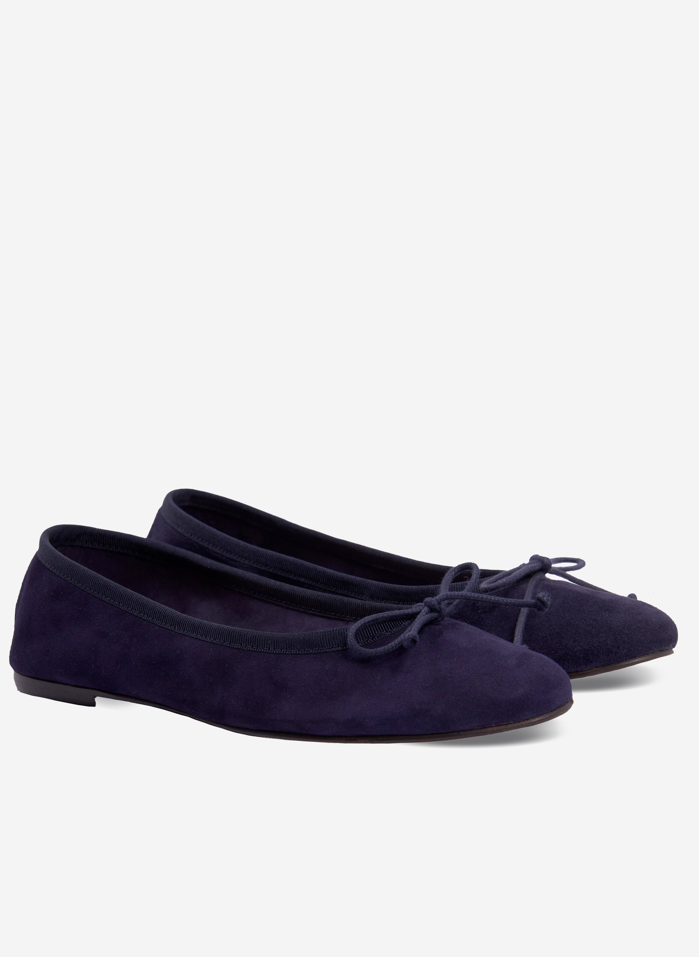Ballerines classiques cuir daim JULES & JENN Bleu