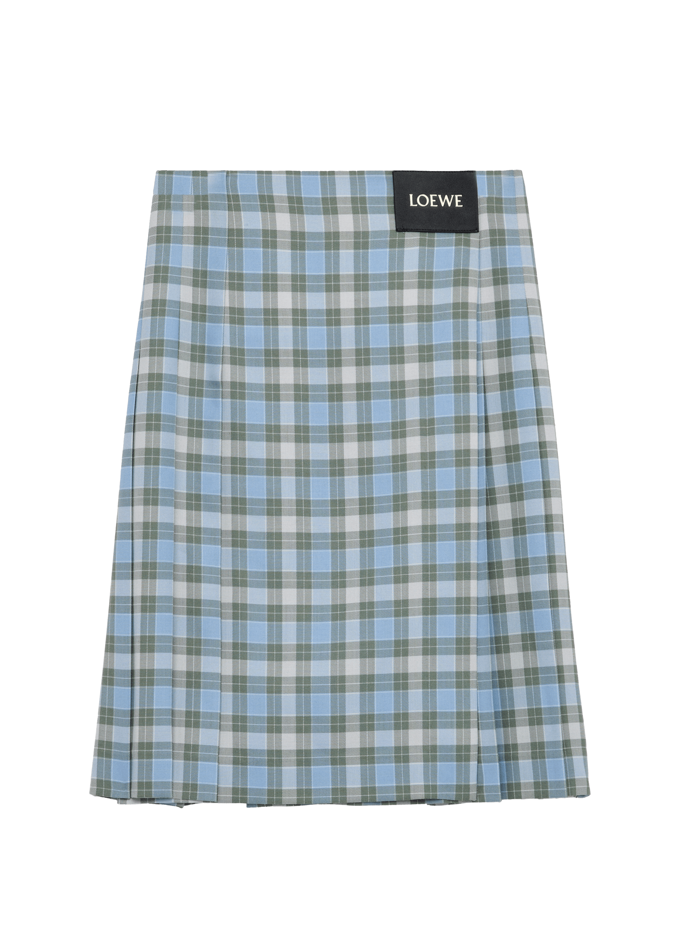 Pleated skirt in a wool blend LOEWE Blue