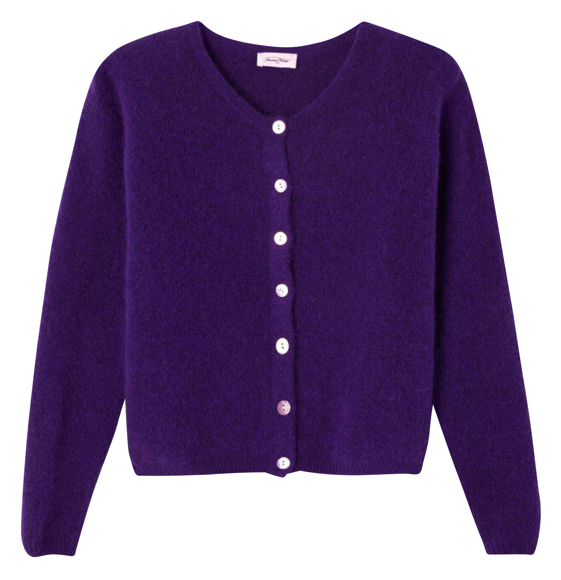 Gilet ample col rond en laine mélangée vitow AMERICAN VINTAGE Violet