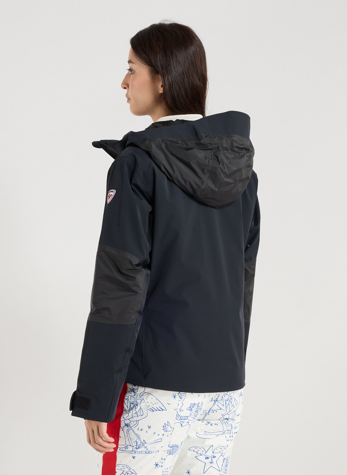 Ski jacket with hood ROSSIGNOL Black