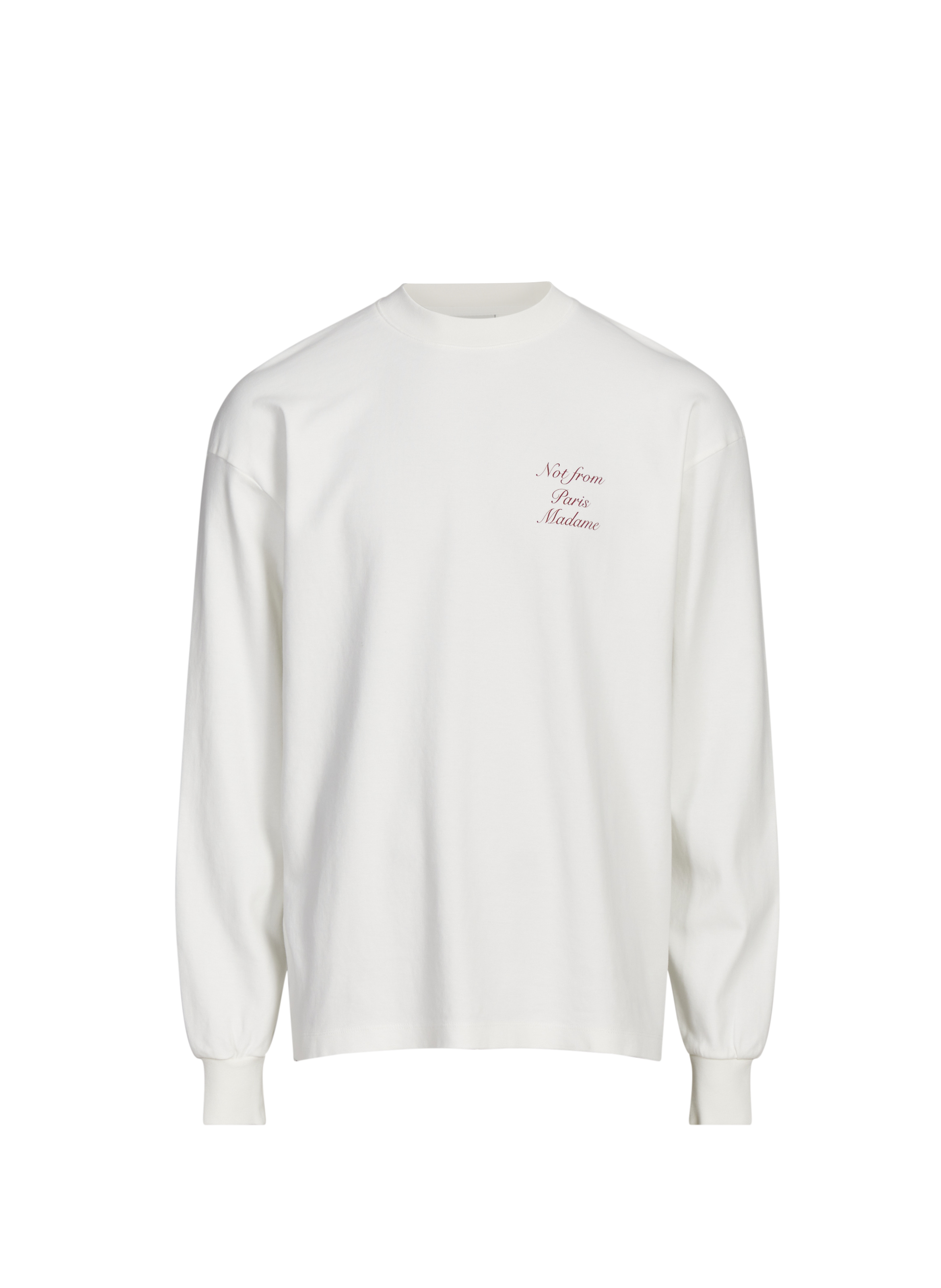 DROLE DE MONSIEUR Le T-shirt slogan Calligraphy Beige