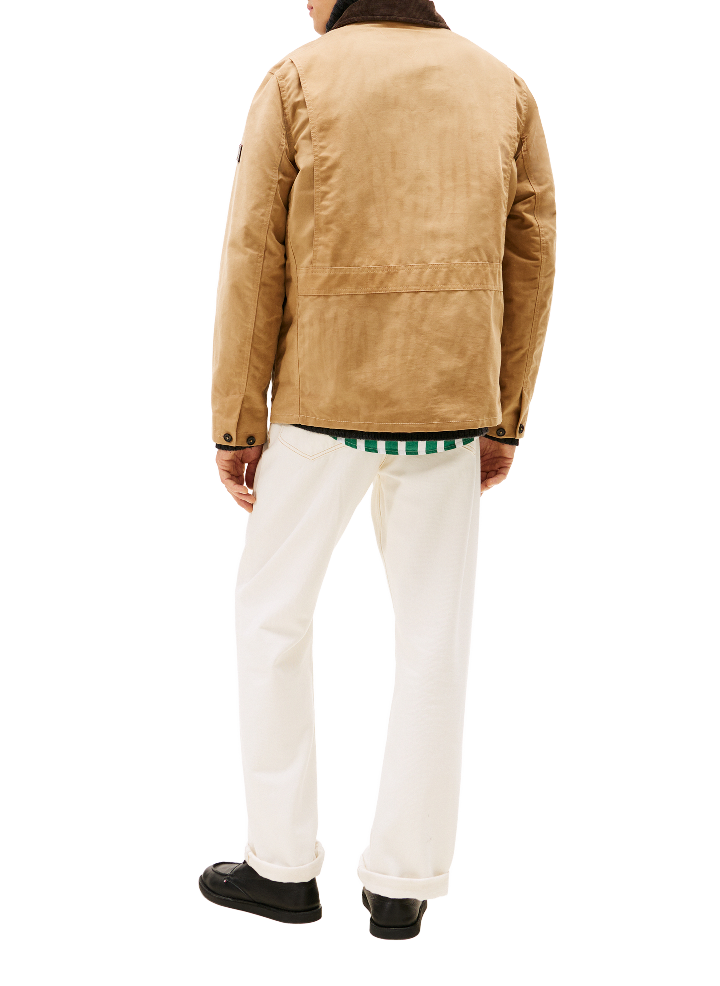 Veste worker doublée en coton TOMMY HILFIGER Marron