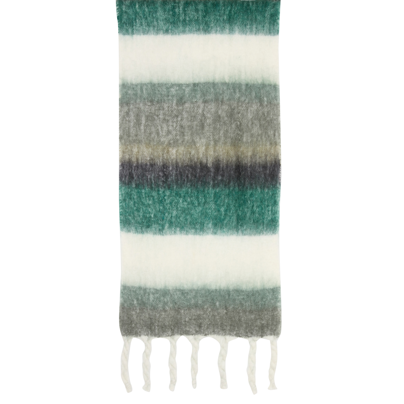 Echarpe imprimée à franges IKKS Kaki