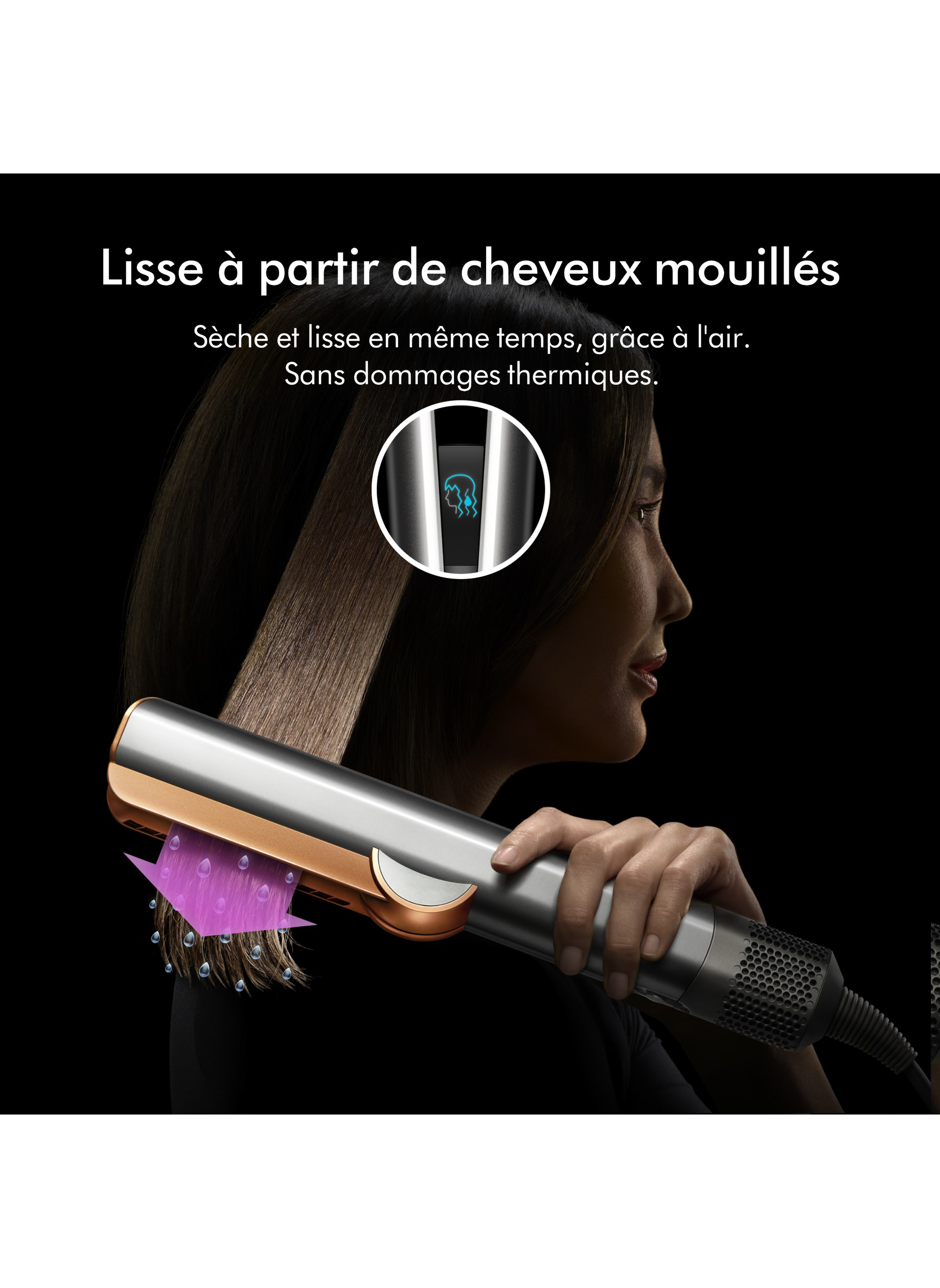 Airstrait&lt;sup&gt; &lt;/sup&gt;straighteners DYSON Nickel/cuivré