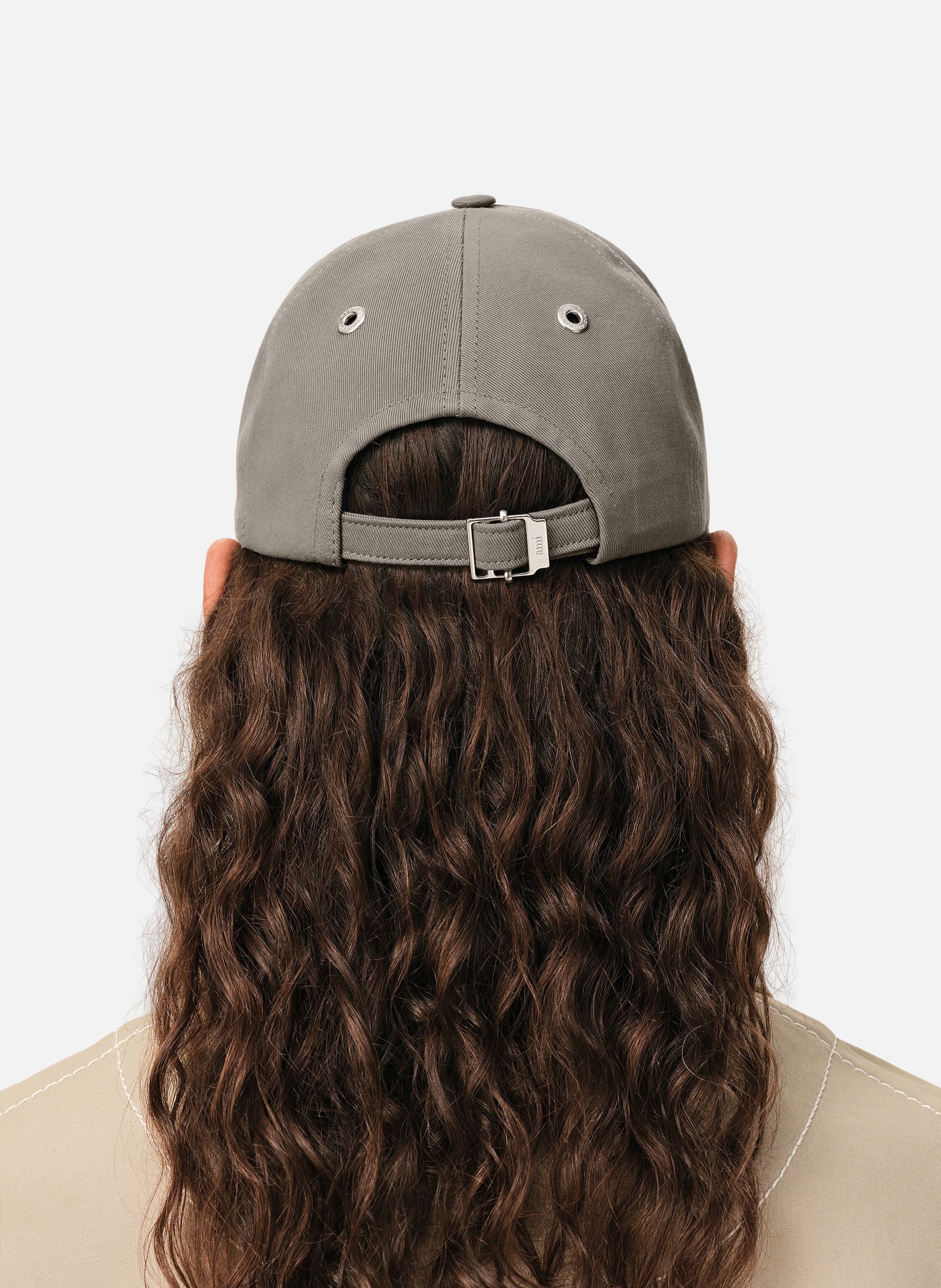 Casquette ami de coeur unisexe en coton AMI PARIS Gris