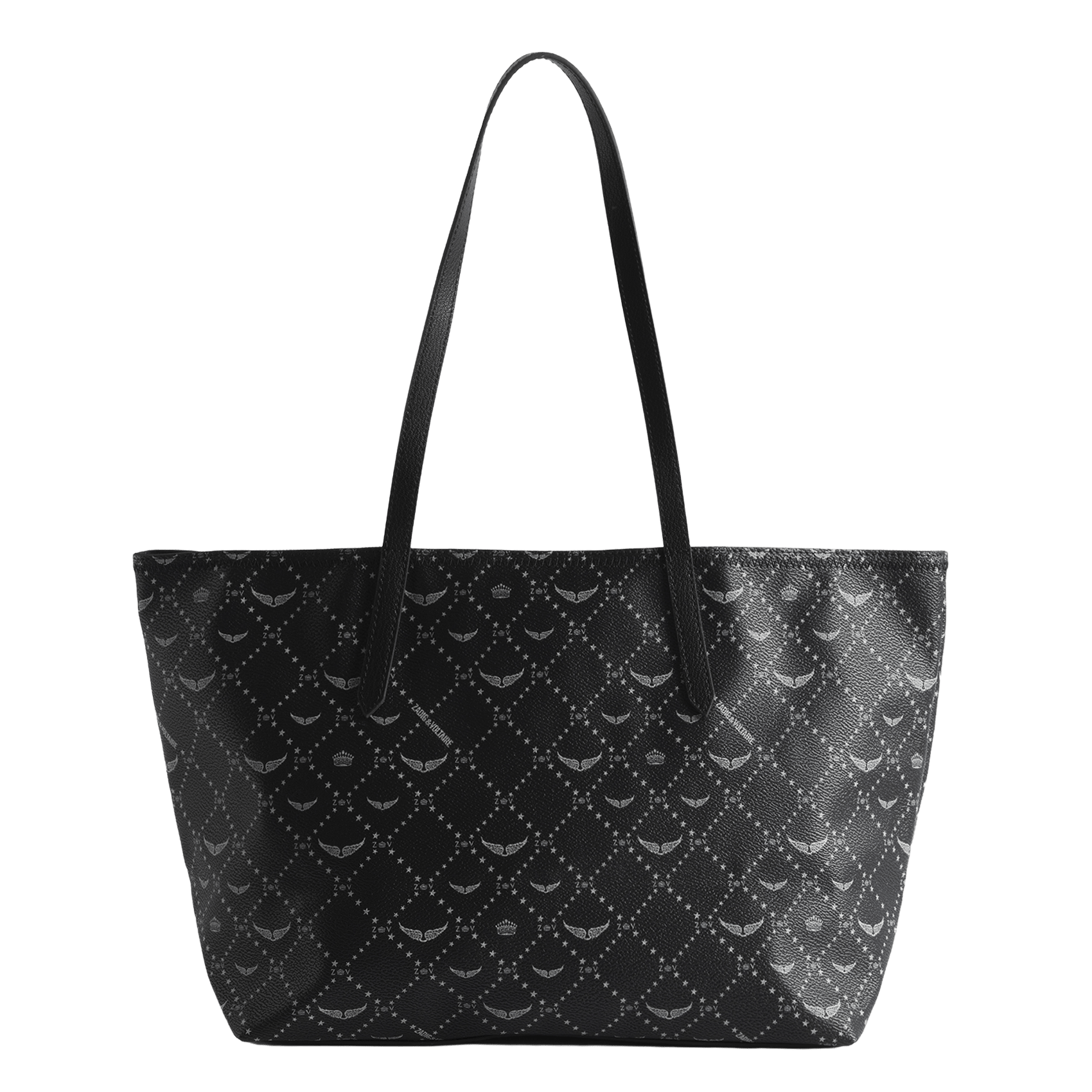 Sac cabas toile monogramme imprimé z shopper ZADIG&VOLTAIRE Noir