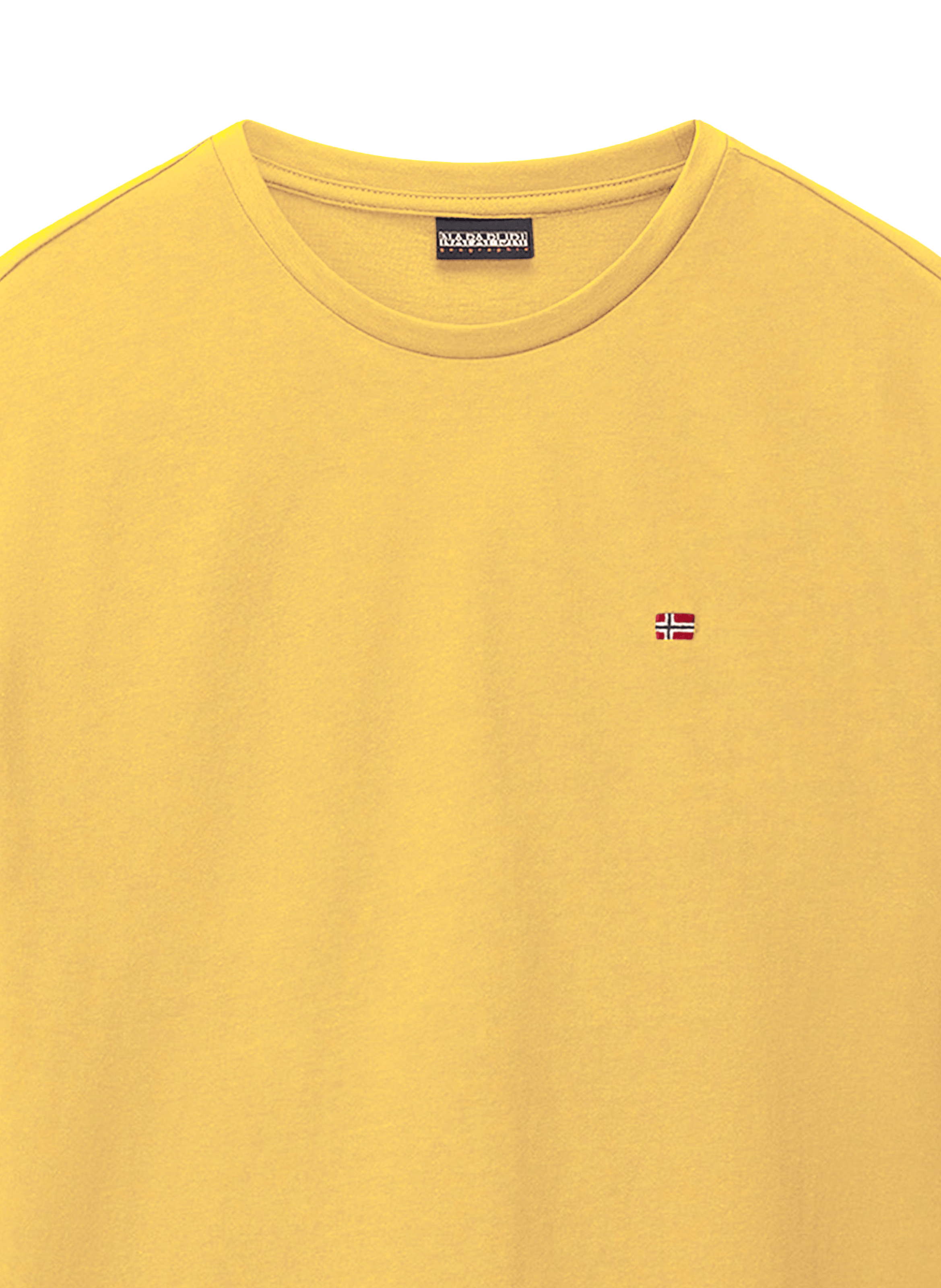 T-shirt col rond en coton NAPAPIJRI Jaune