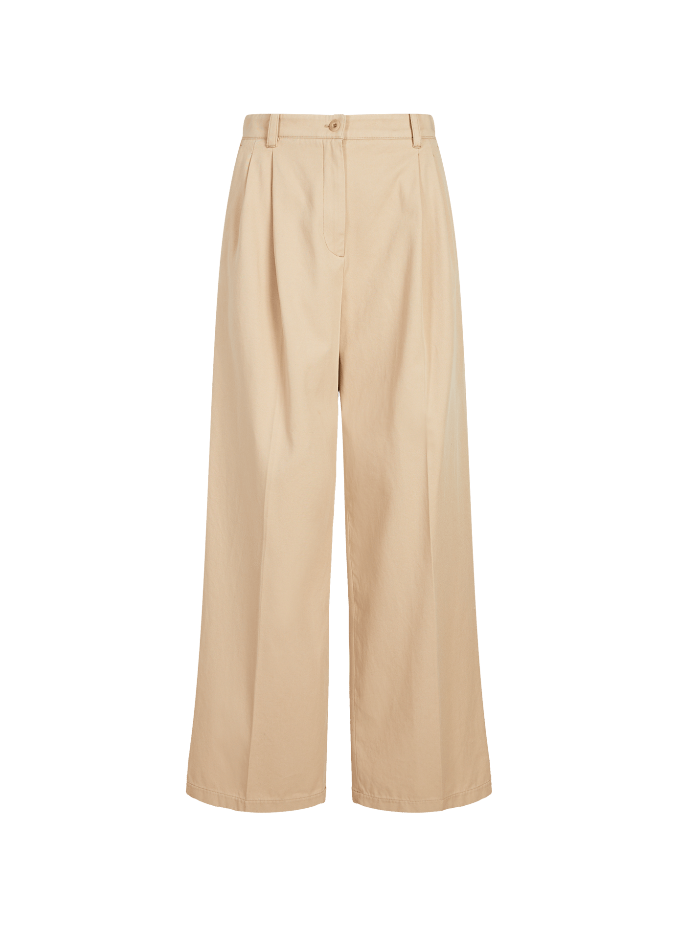 Pantalon ample en coton A.P.C. Beige