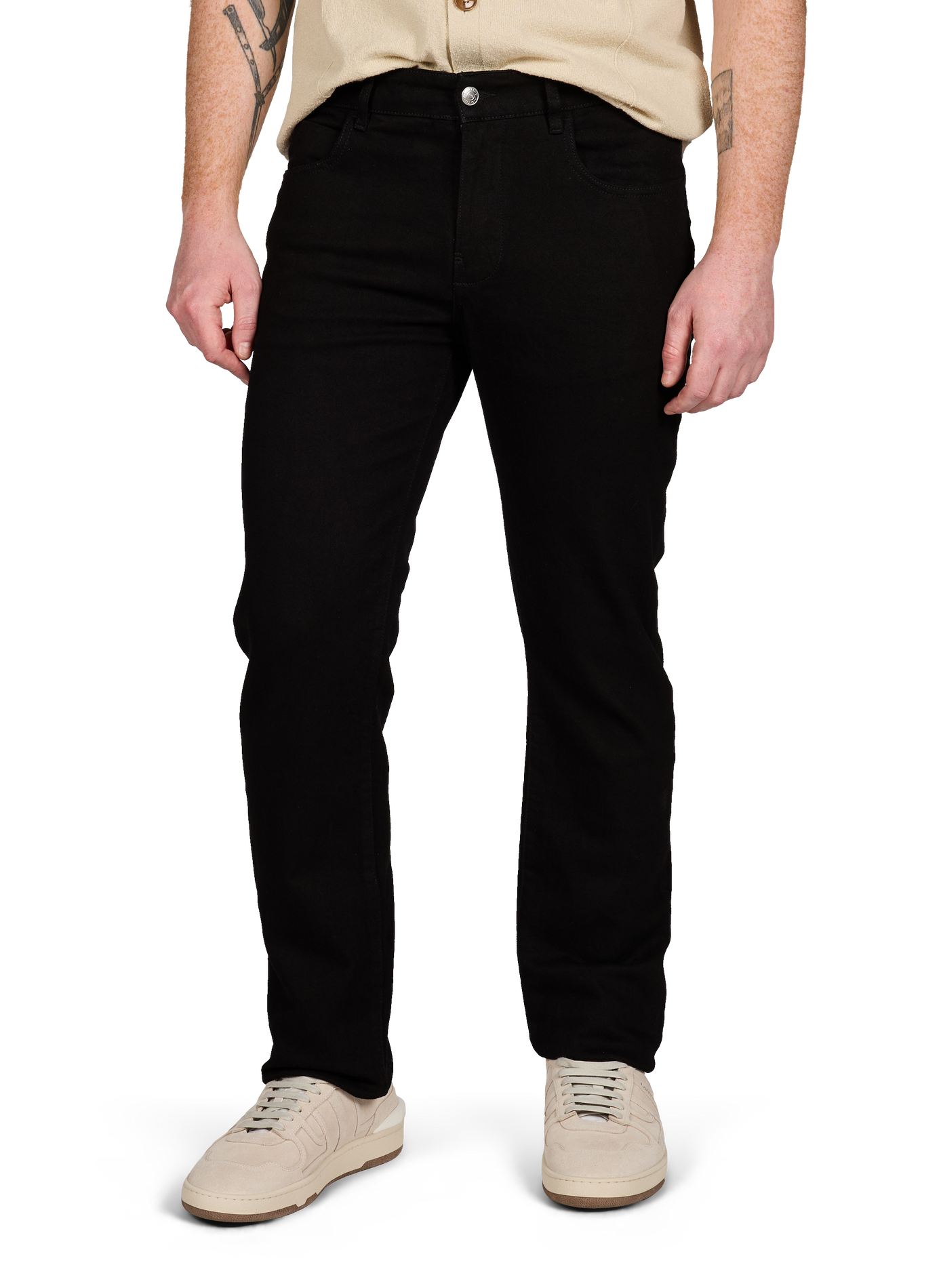Cotton slim-fit jeans NOTIFY Black