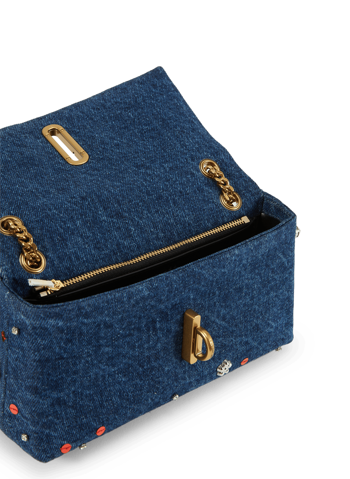 Mini bag Trinket Charm Denim Dual Chain MARC JACOBS Blue