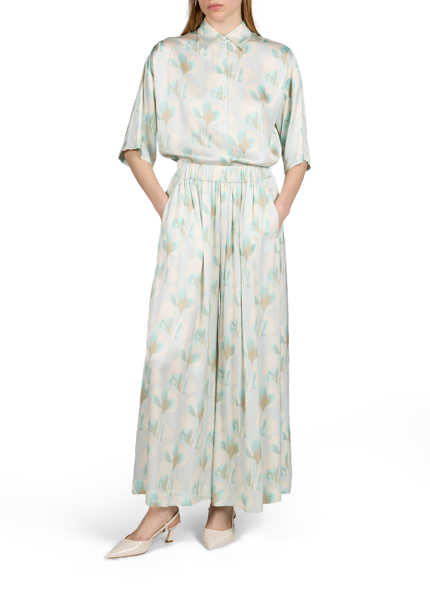 Pantalon large imprimé Talini BOSS Multicolore