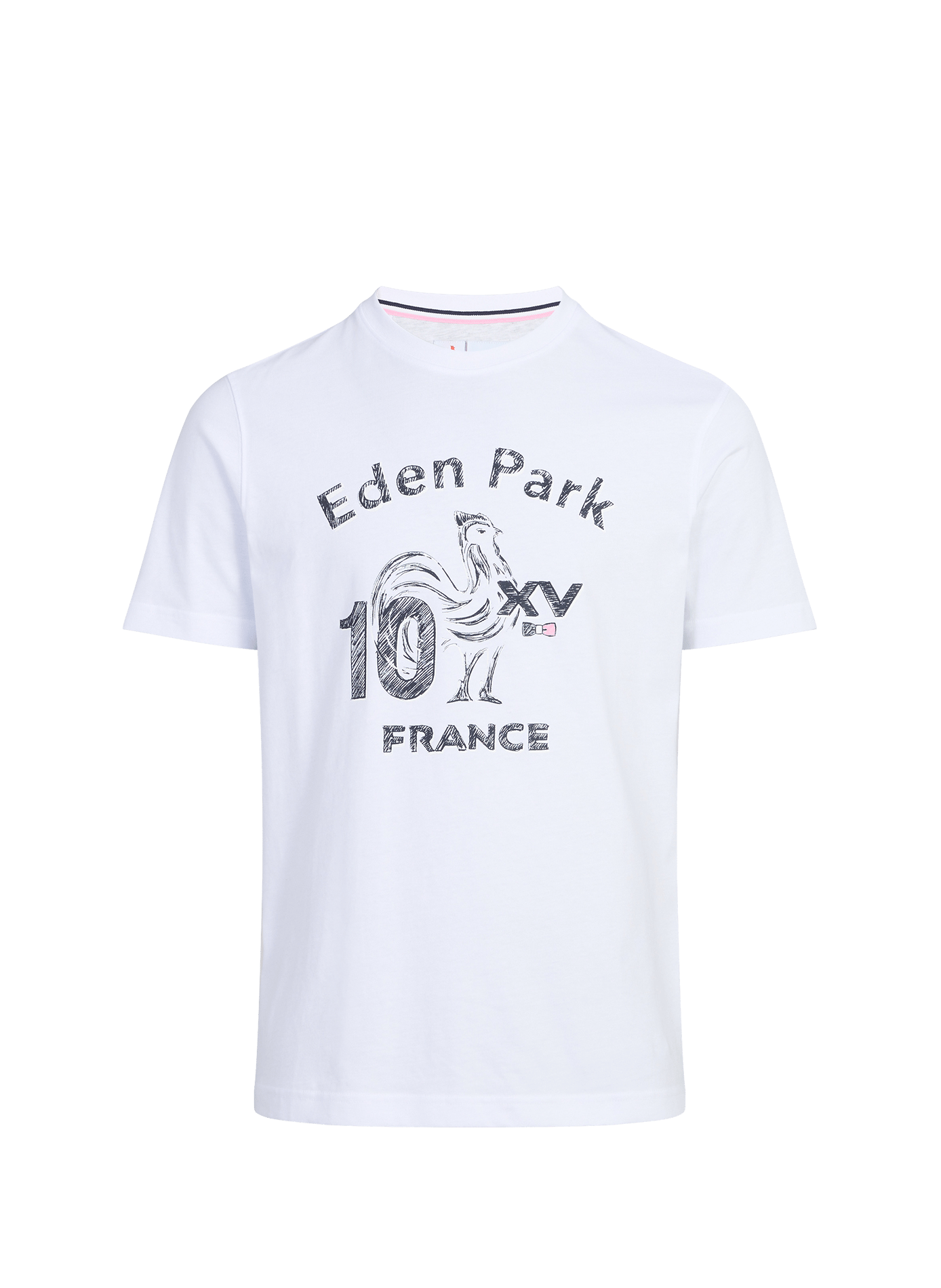 T-shirt XV de France en coton mélangé EDEN PARK Blanc
