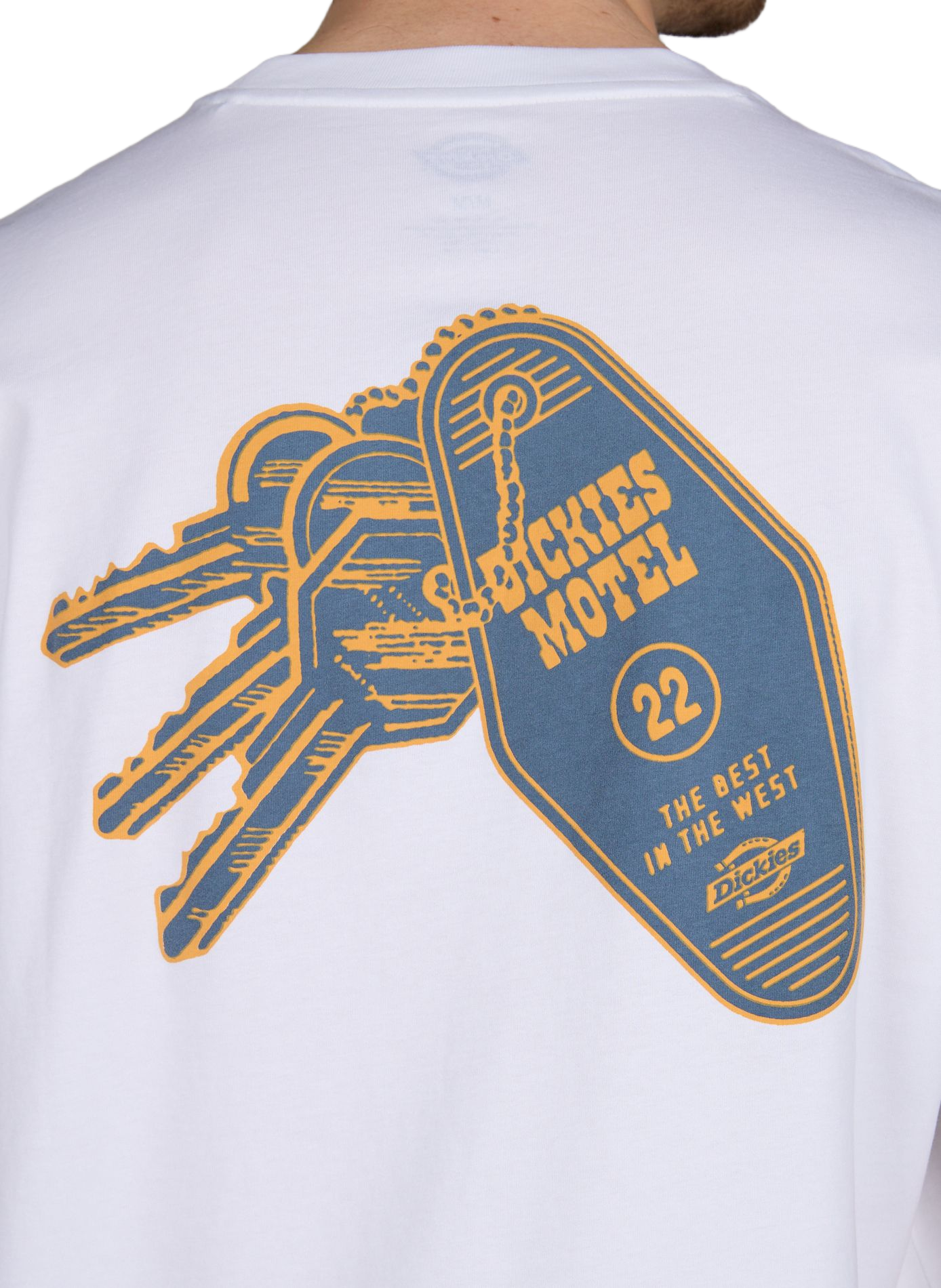 Oversized cotton screen-printed T-shirt DICKIES White