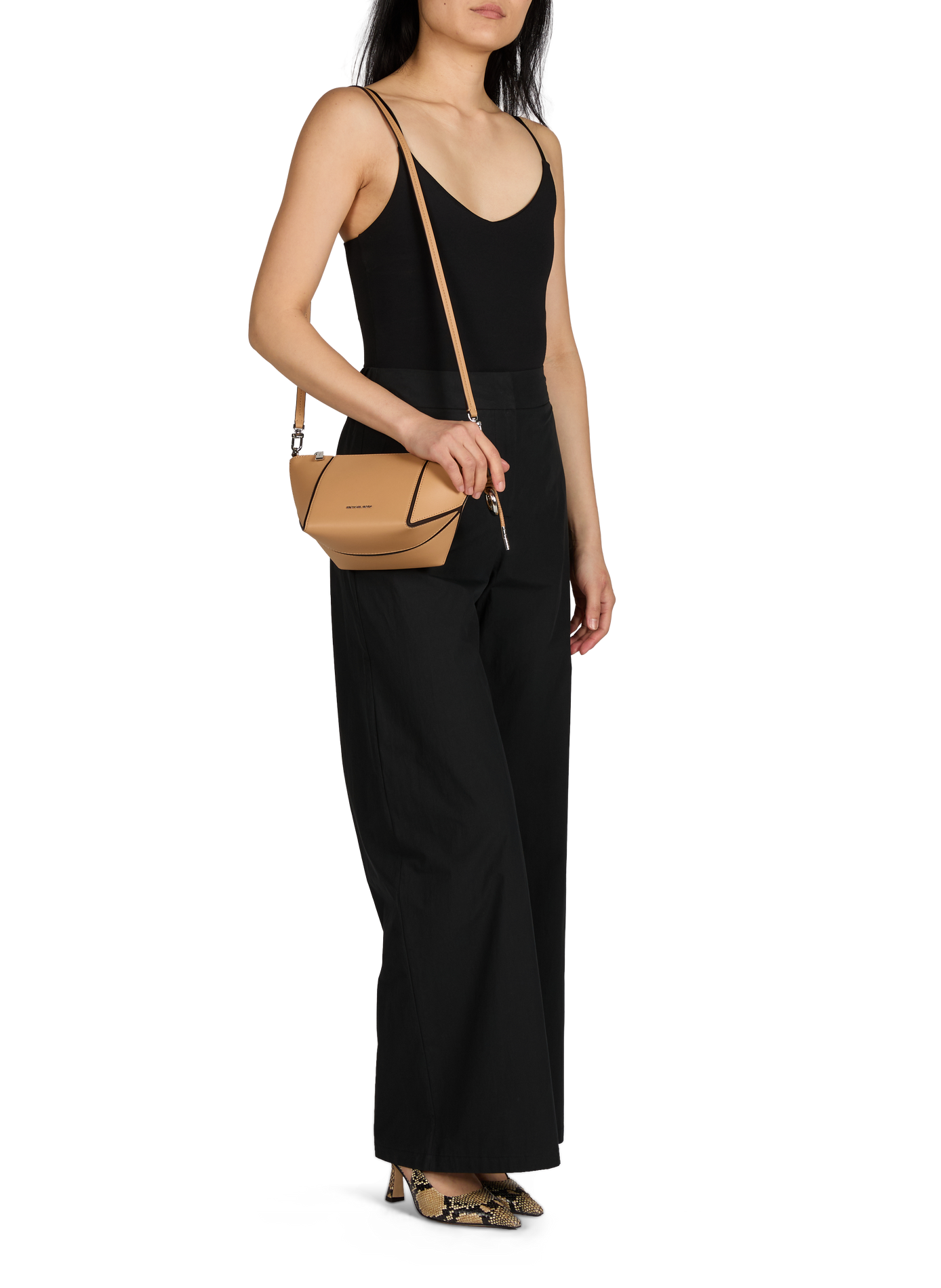 Bootcut cotton Jet trousers SUNCOO Black