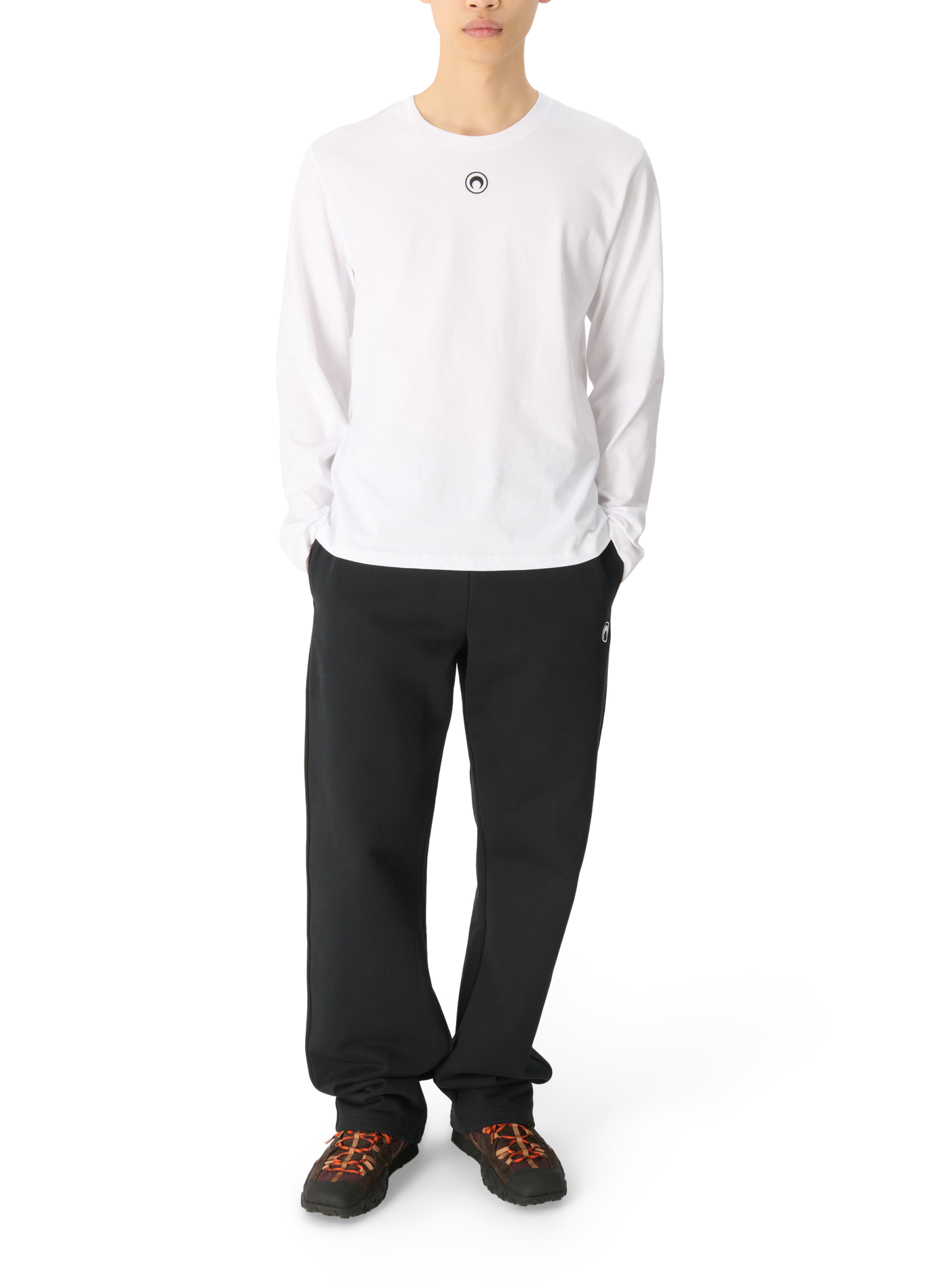 Pantalon de survêtement en molleton de coton unisexe MARINE SERRE Noir