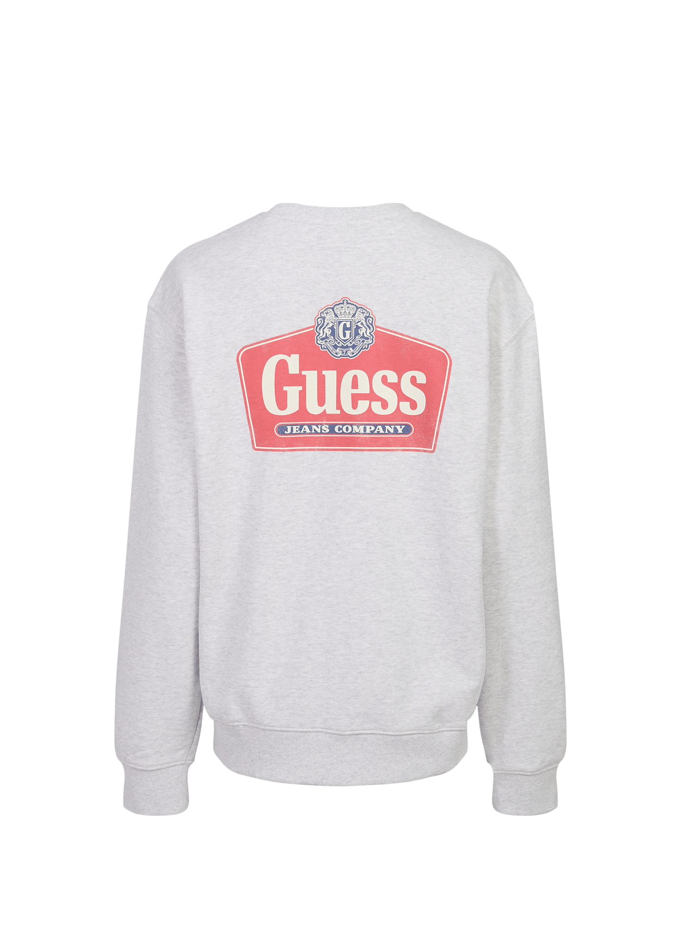 Straight cotton sweatshirt GUESS Grey