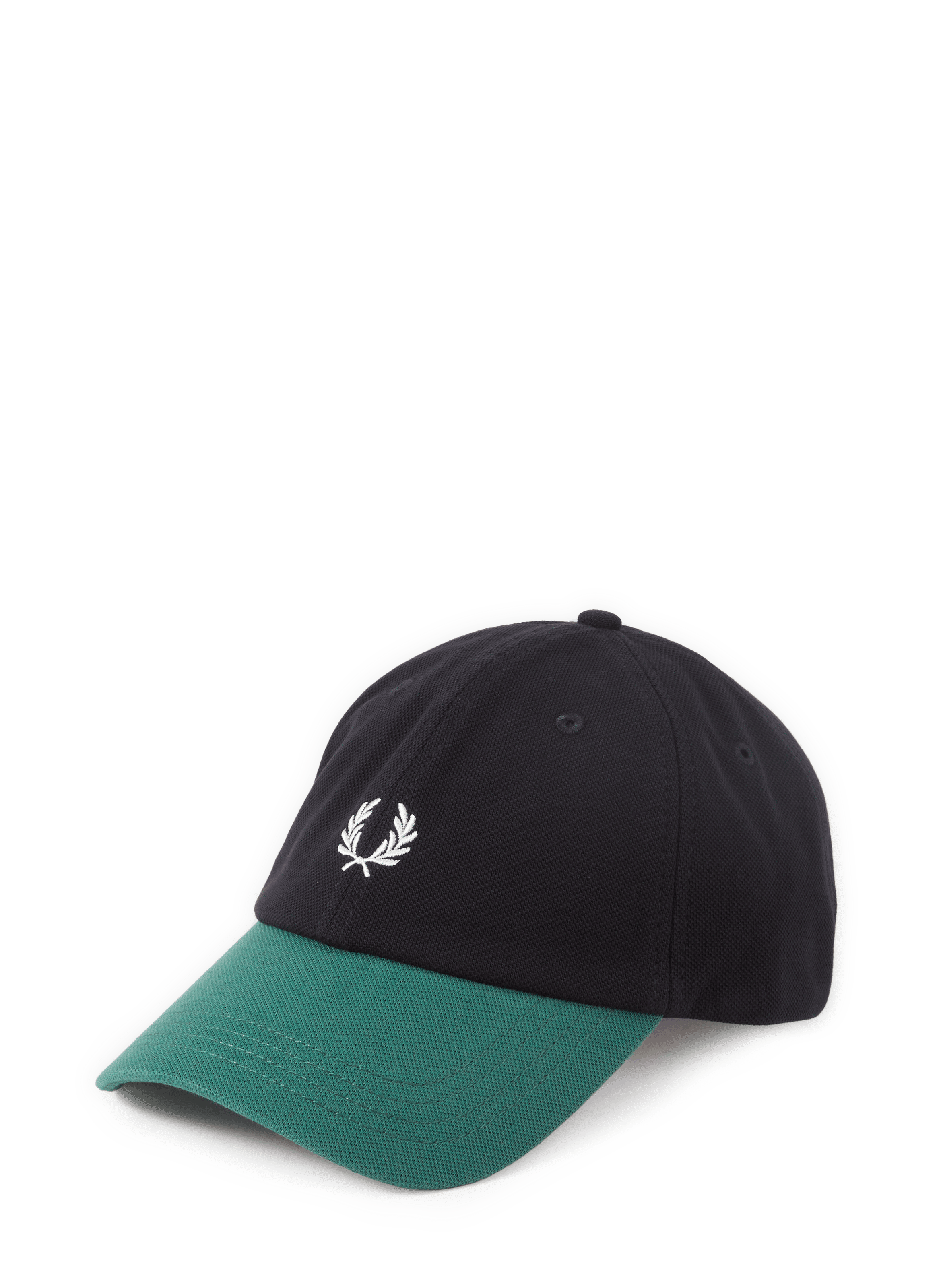 Casquette brodée en coton FRED PERRY Bleu