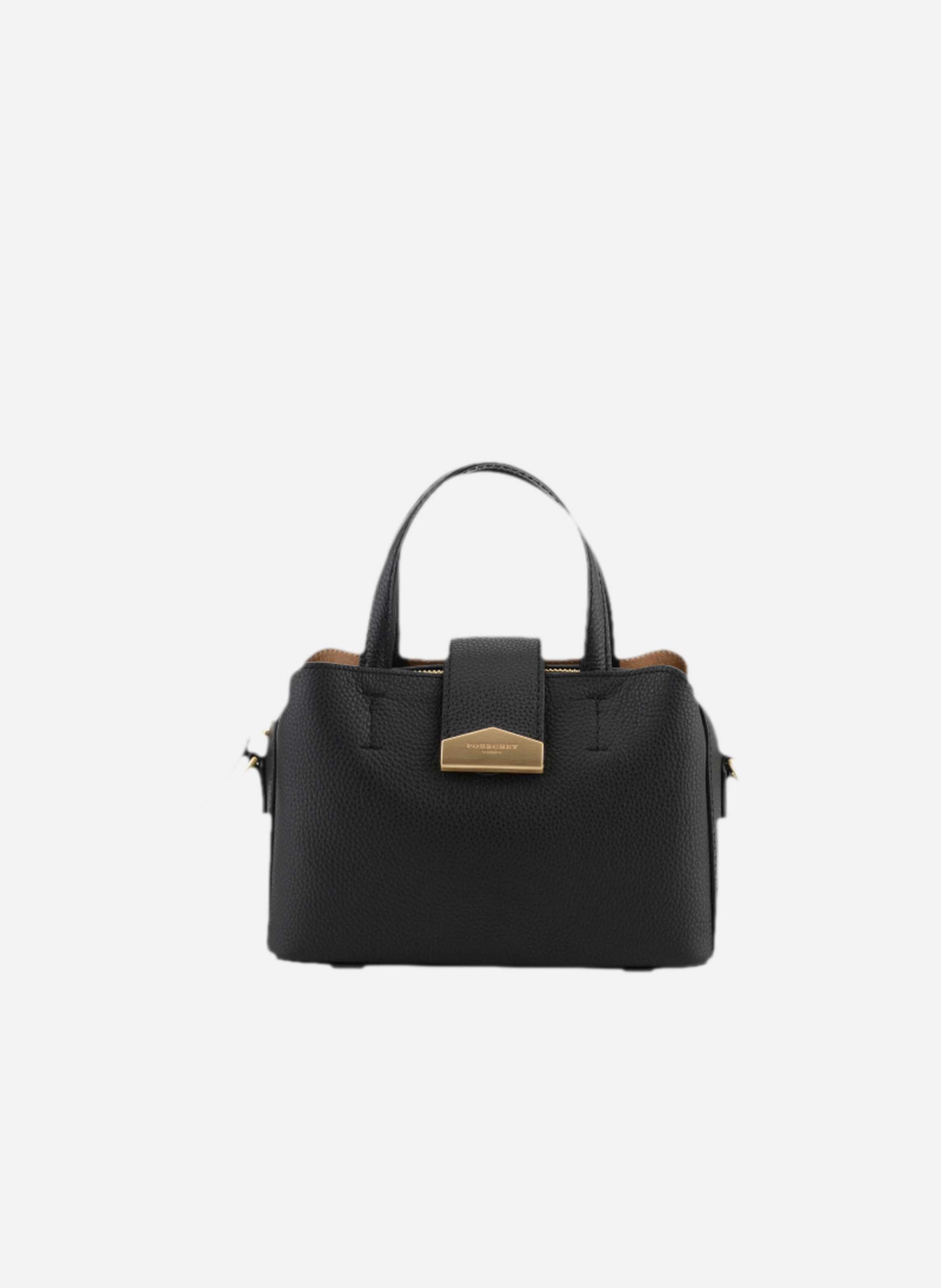 Cavalcade | sac porté épaule mm en cuir de vachette NoirPOURCHET