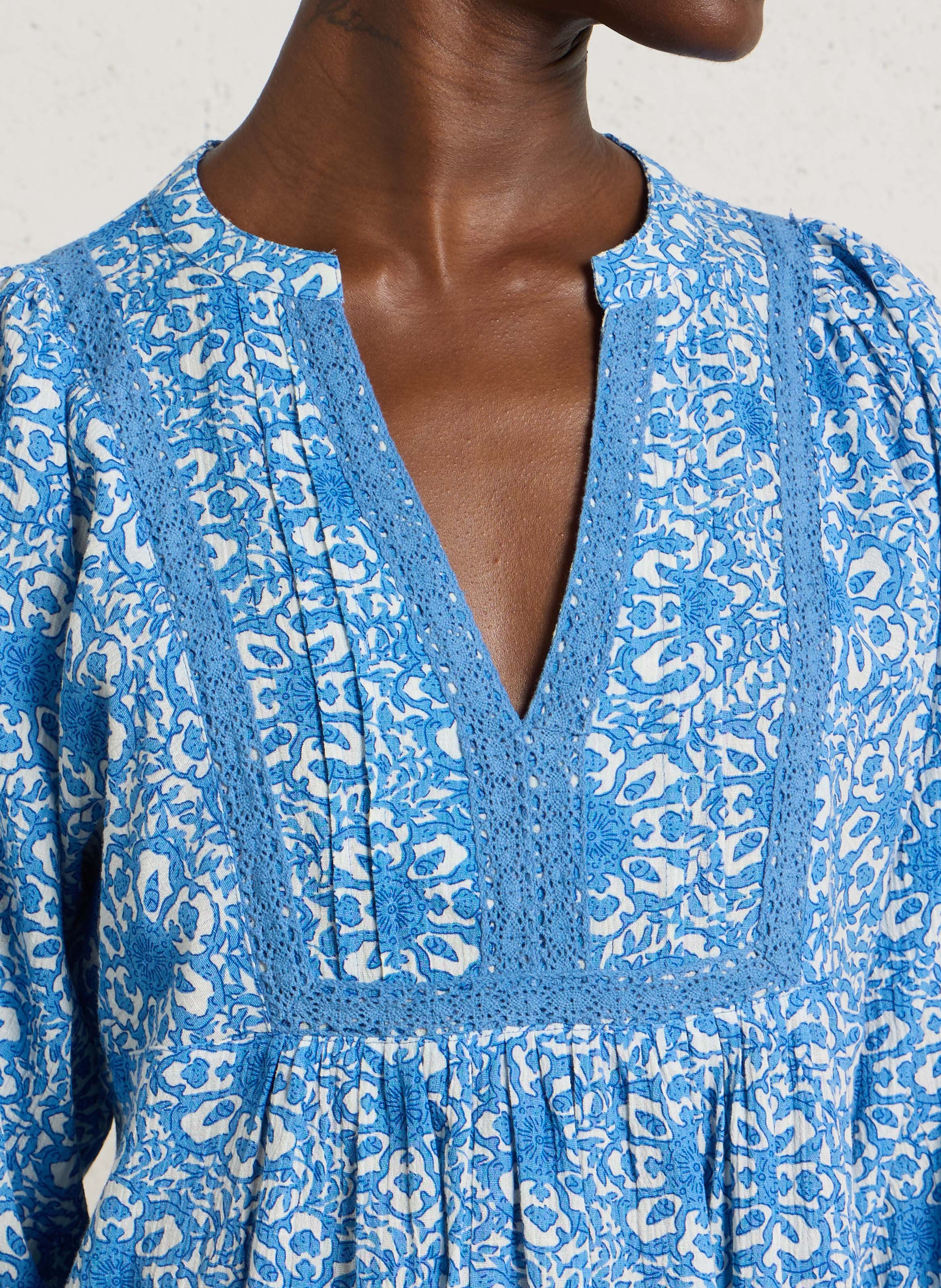 Robe imprimé rachel MAISON 123 Bleu