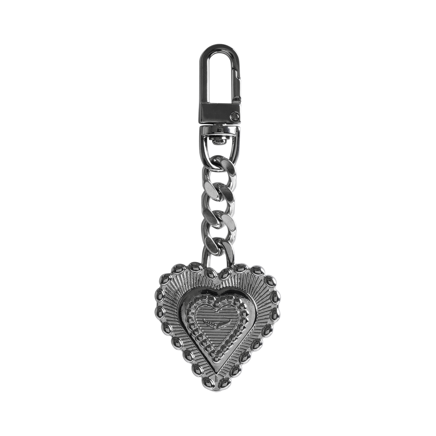 Porte-clés médaille cœur santa fe ZADIG&VOLTAIRE Argent