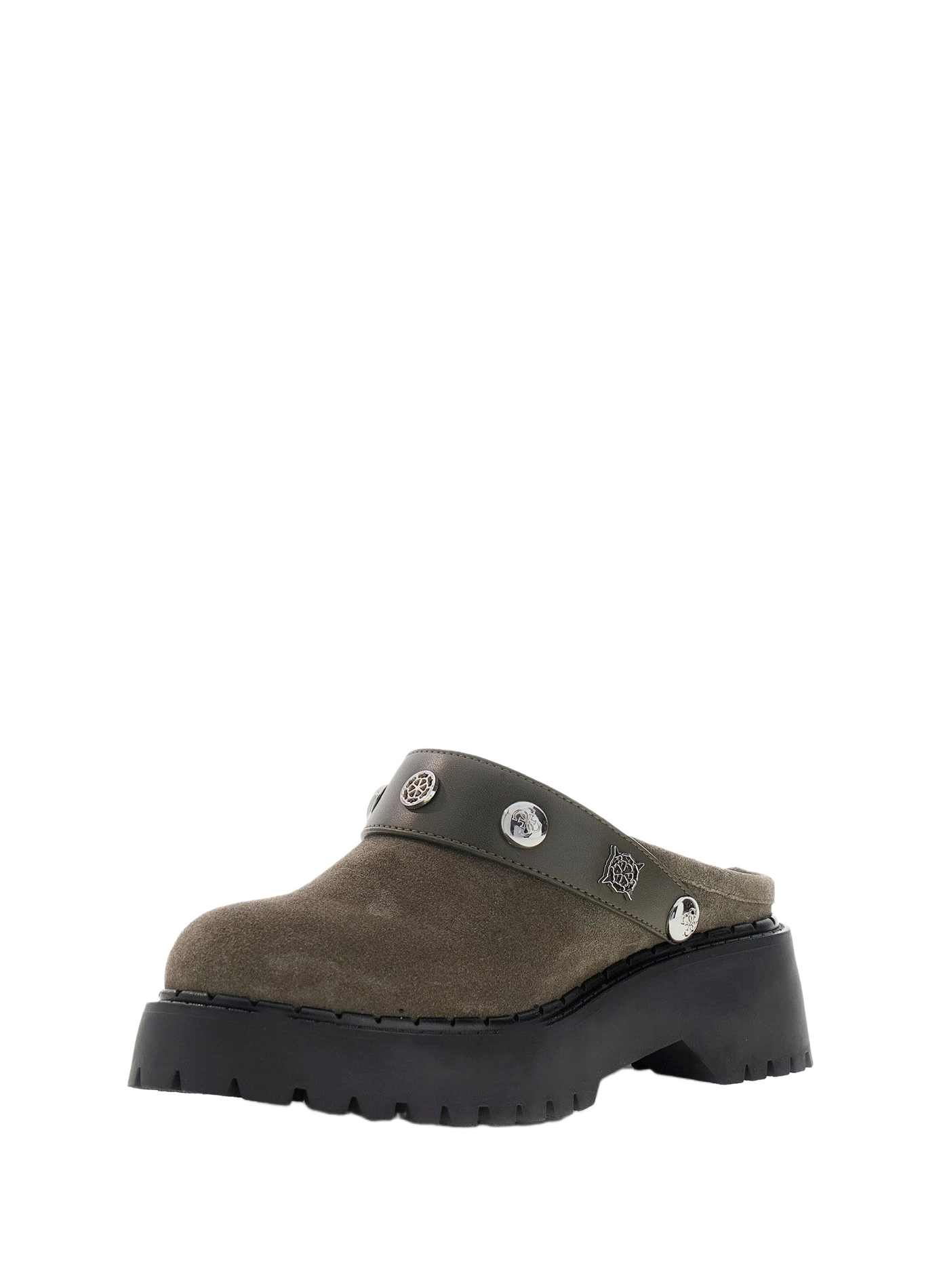 Leather clogs GUESS Brown