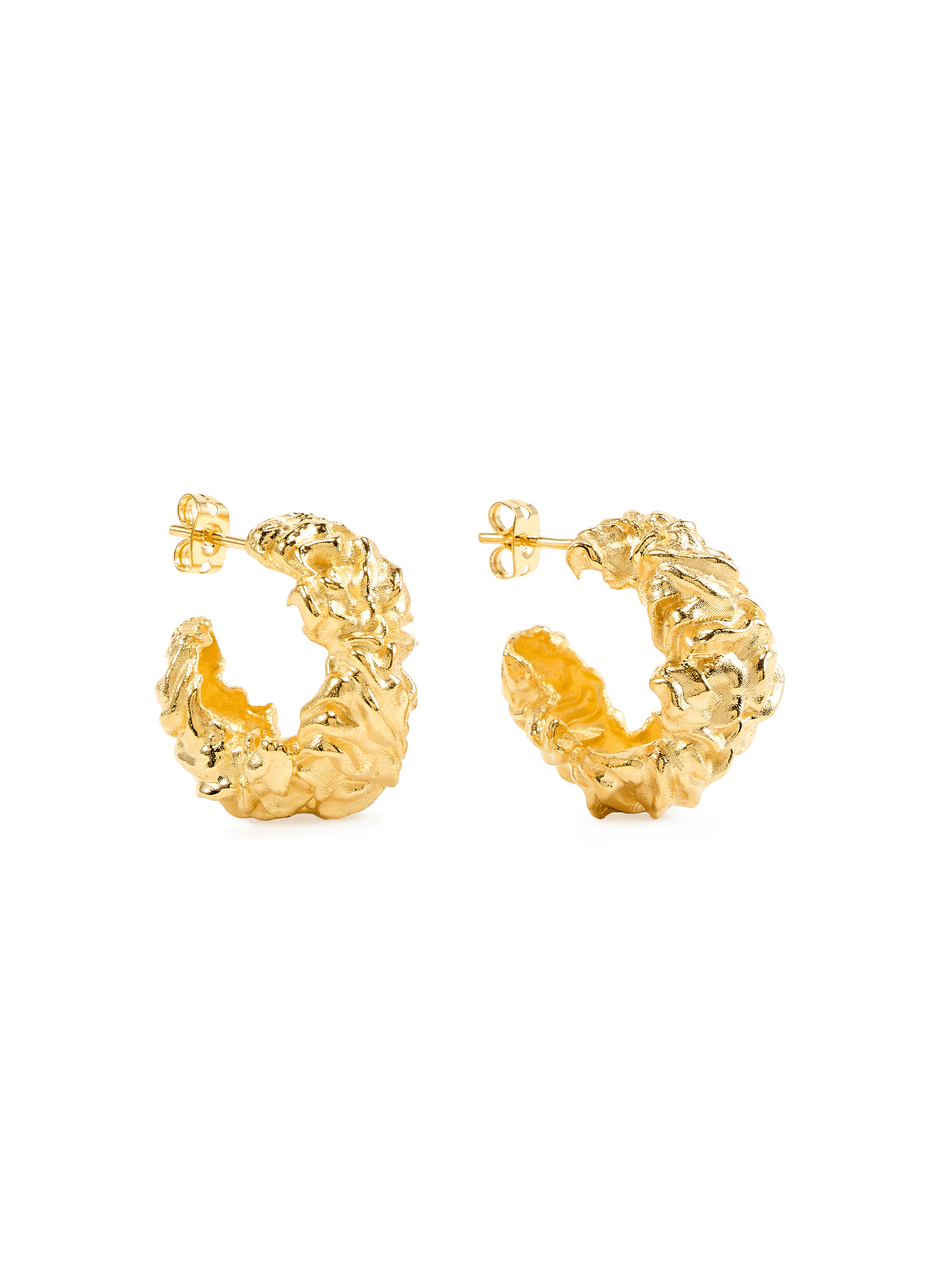 Pleated Earrings JOANNA LAURA CONSTANTINE Golden