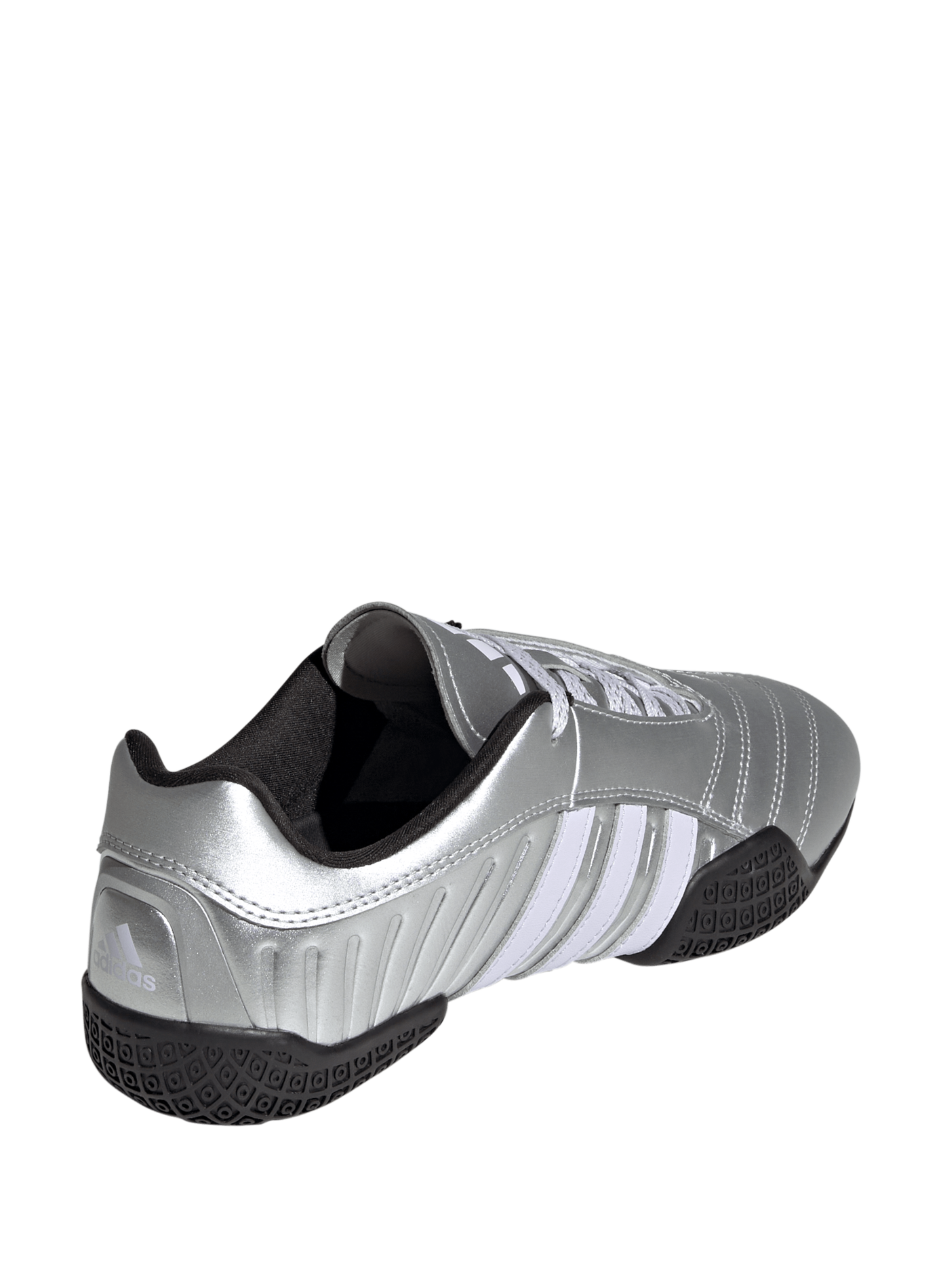 Baskets Taekwondo en cuir mélangé ADIDAS Argent