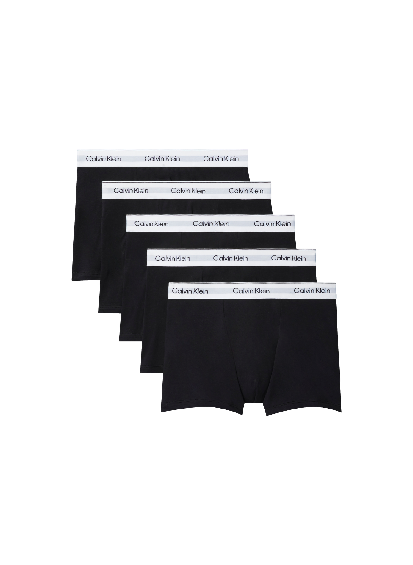 Set of 5 Boxershorts mit Logo aus Baumwolle CALVIN KLEIN Schwarz