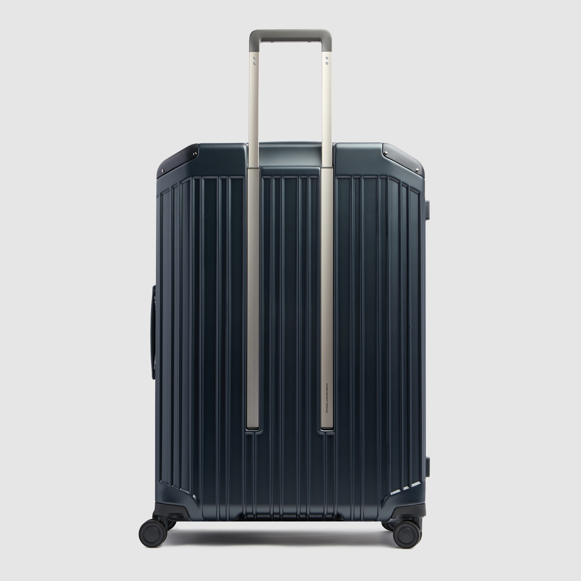 Large 4 wheel suitcase with dual opening PIQUADRO Blue