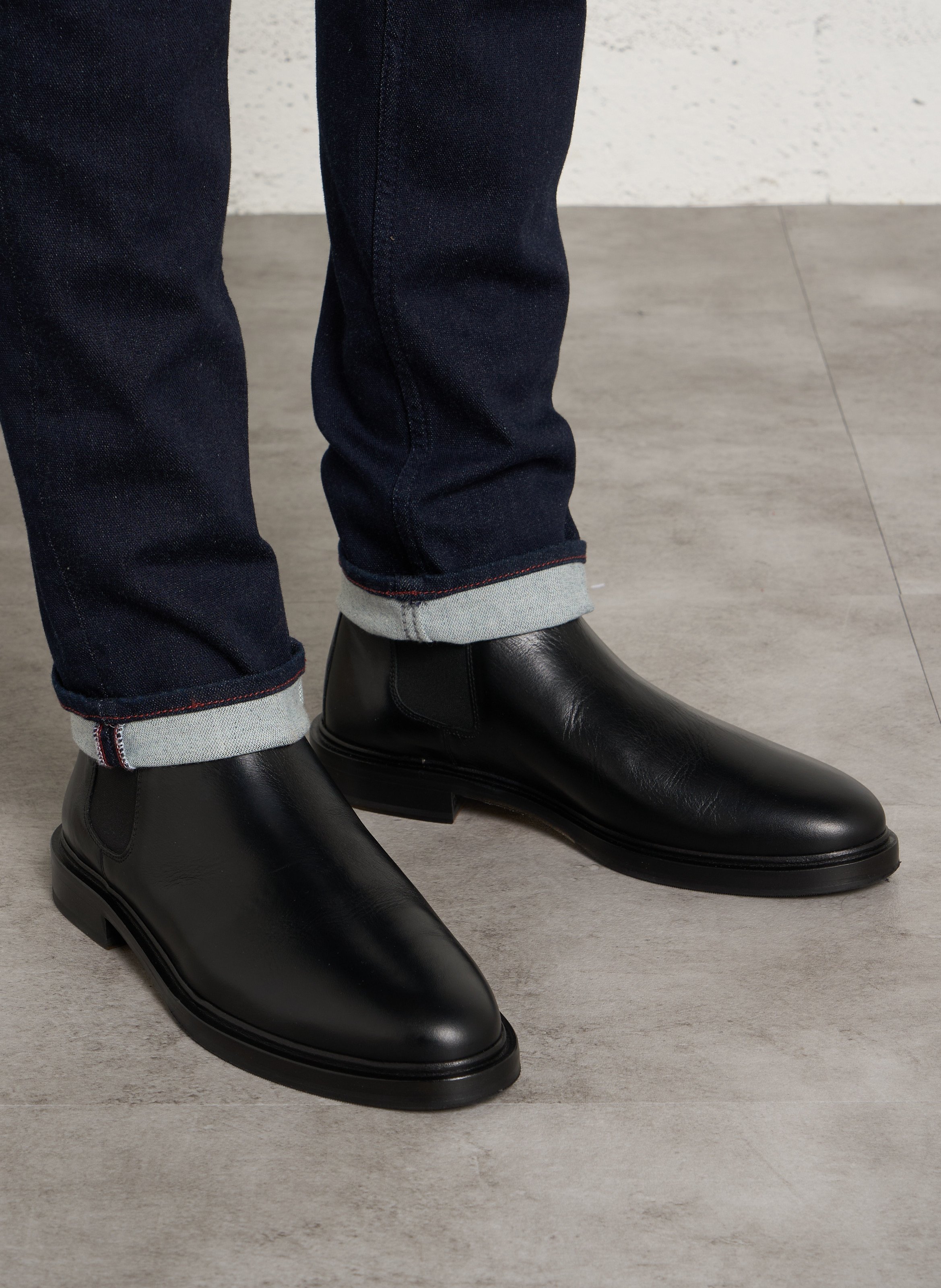 Boots en cuir nolan BOBBIES Noir