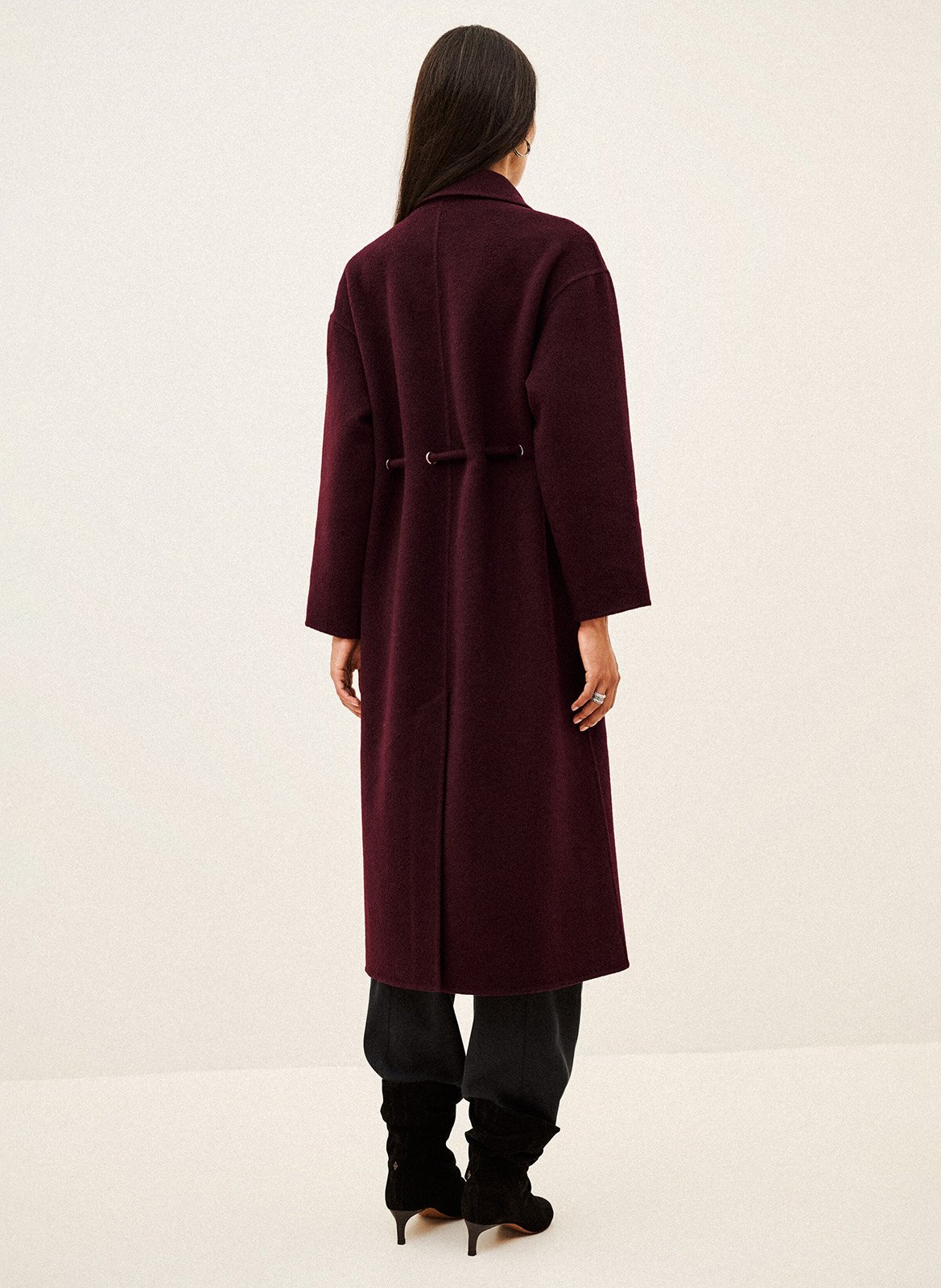 Manteau cintré en laine mélangée kate | Rouge BA&SH Femme