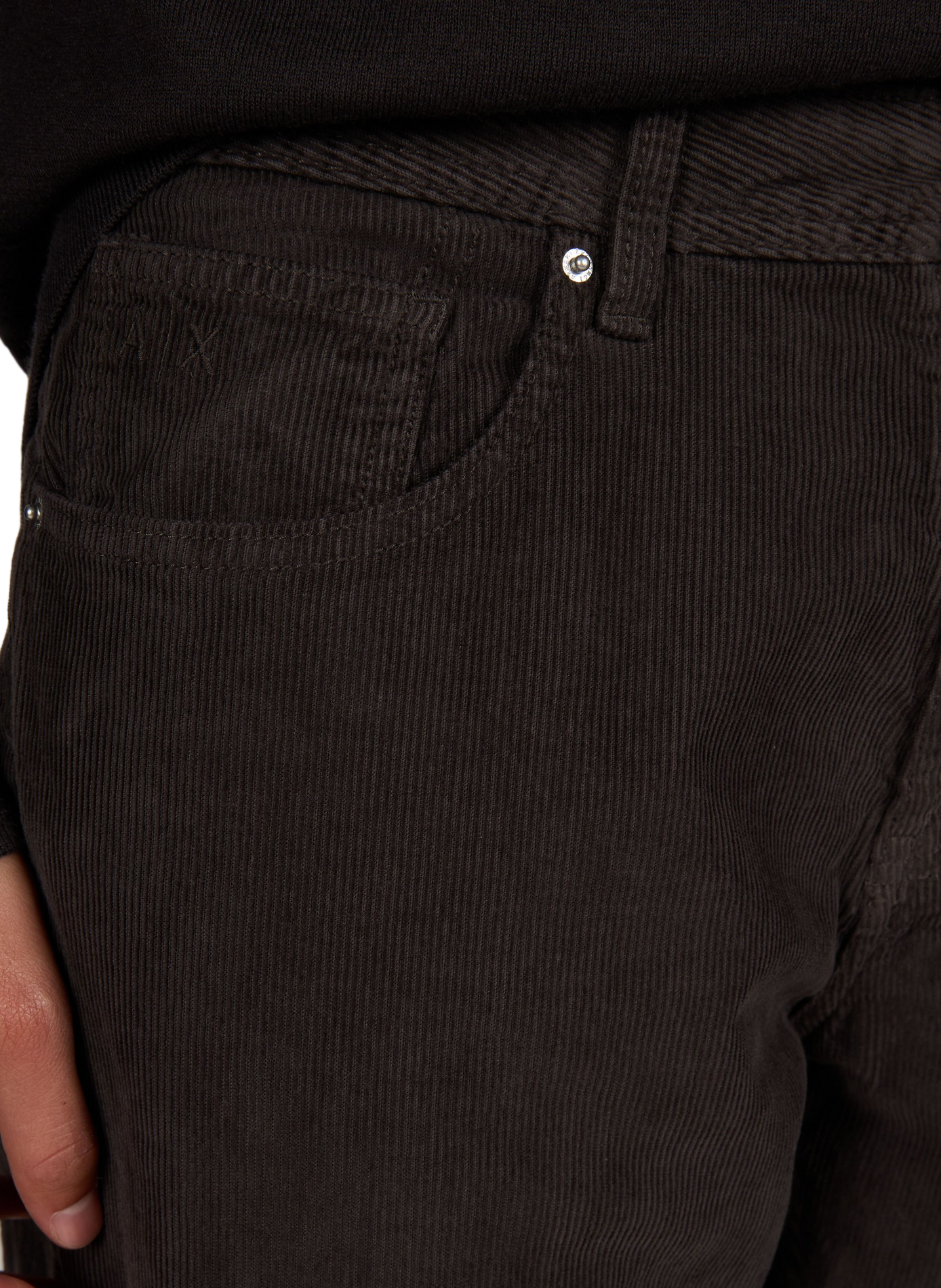 Rechte corduroy broek ARMANI EXCHANGE Bruin